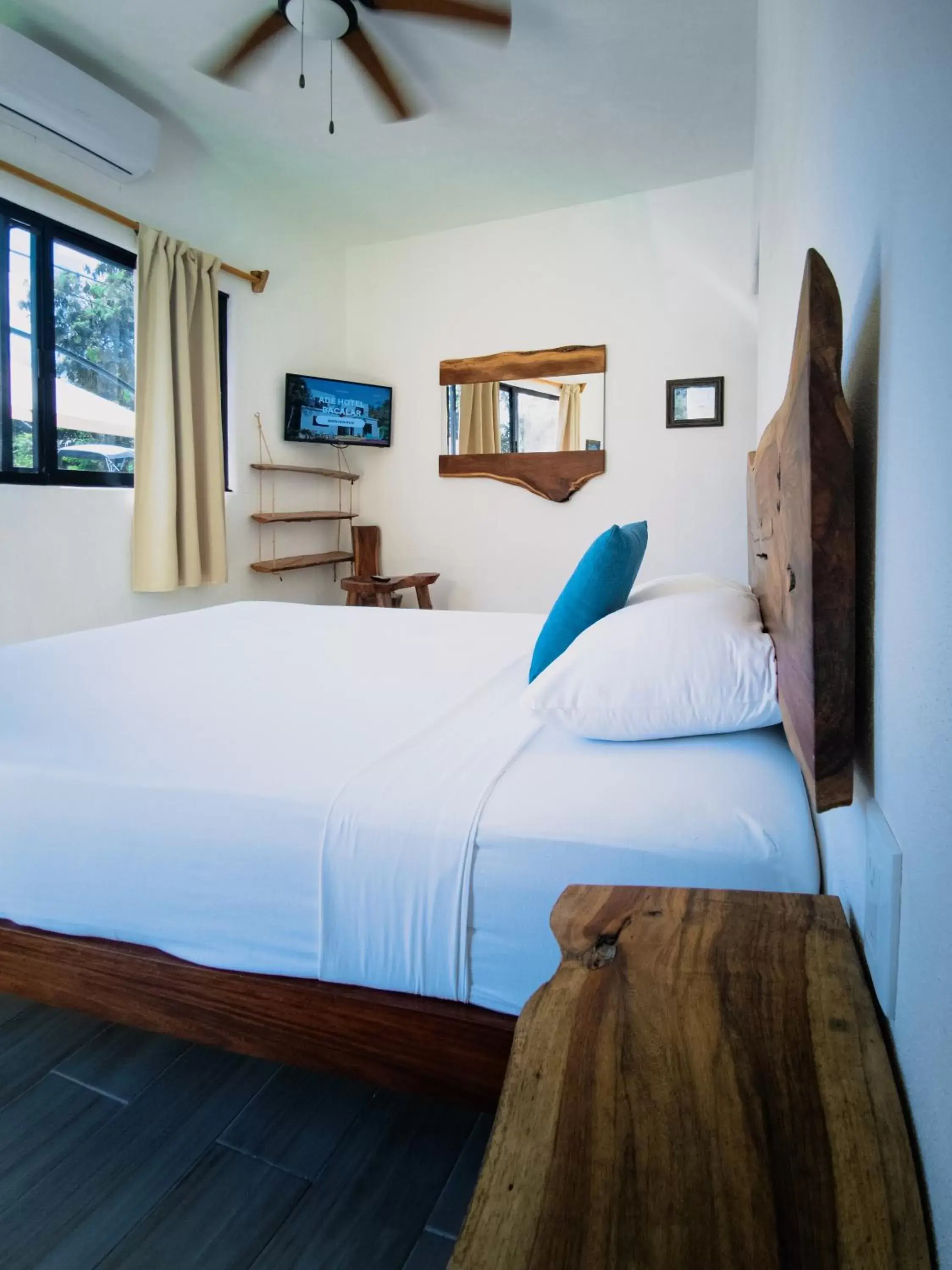 Bed in Ade Hotel Bacalar