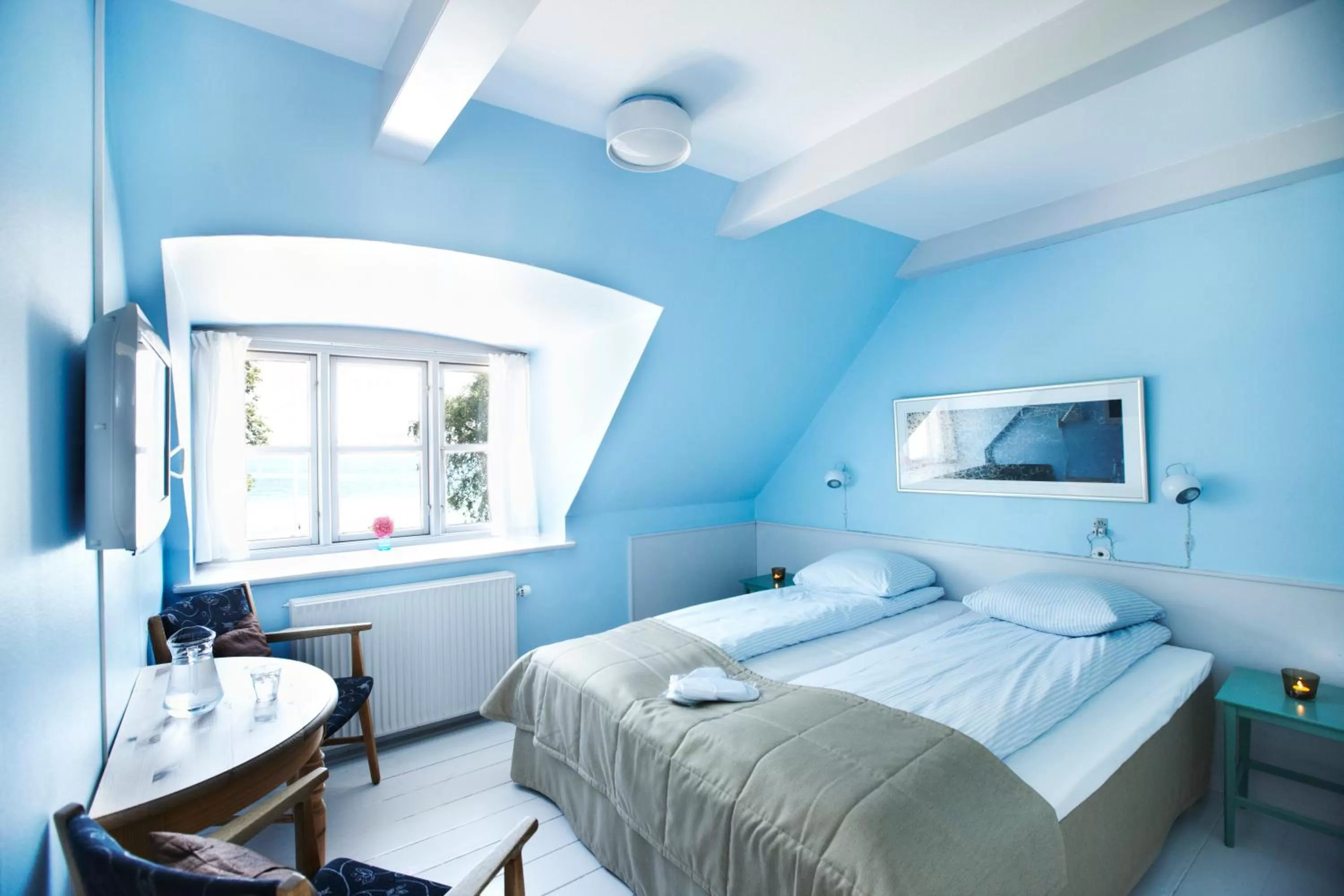 Bed in Rødvig Kro og Badehotel