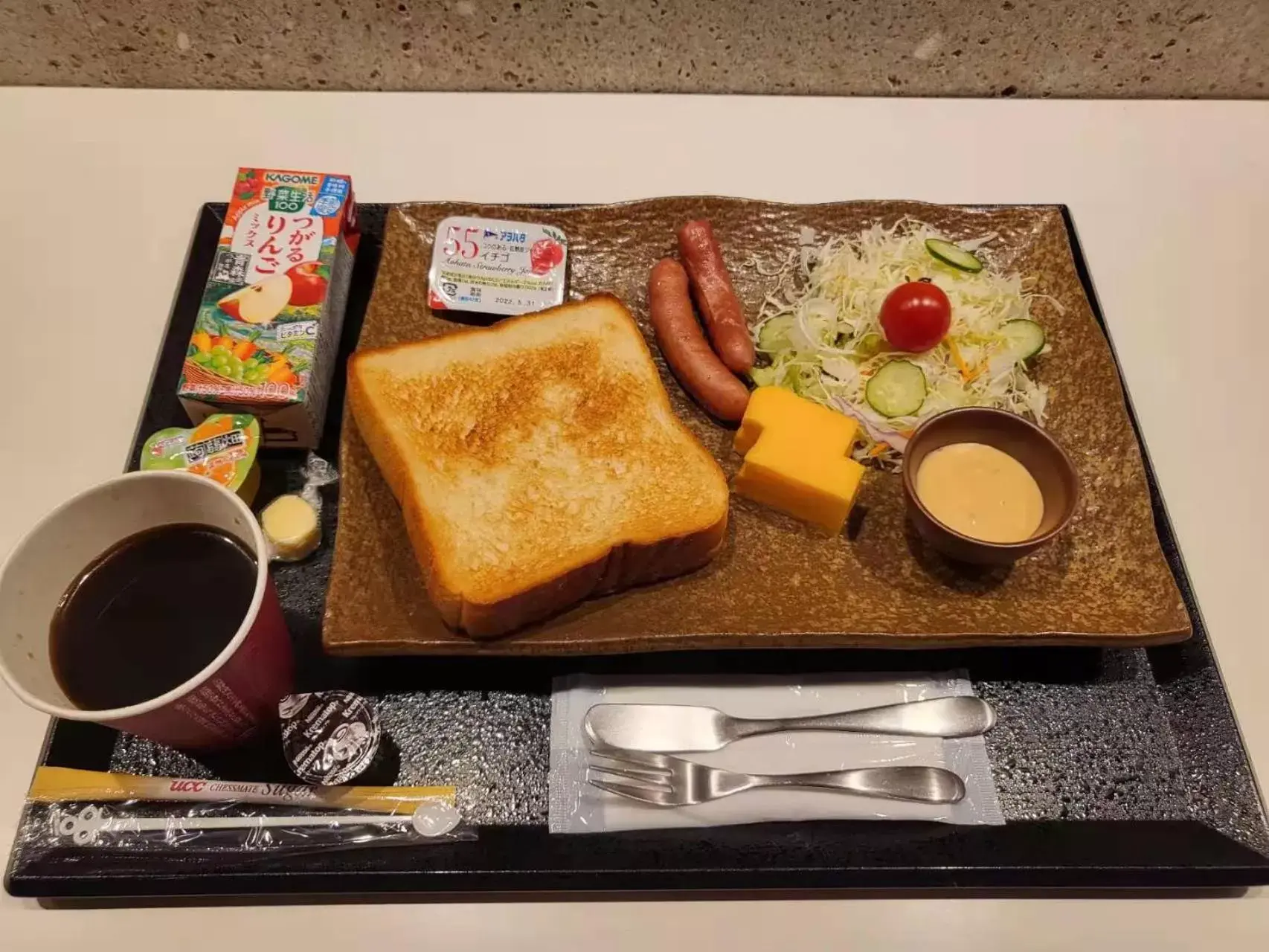 Breakfast in cotoha Hotel Okachimachi
