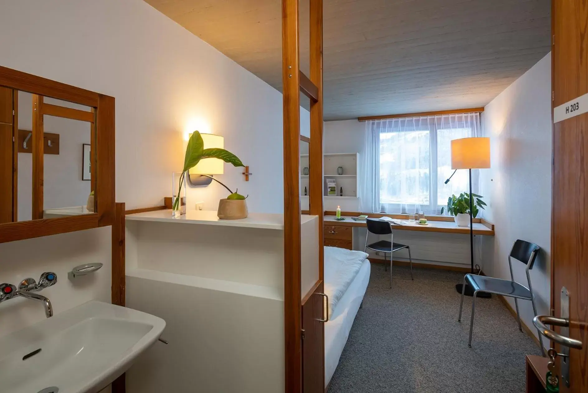Single Room with Shared Toilet in Haus der Begegnung im Kloster Ilanz