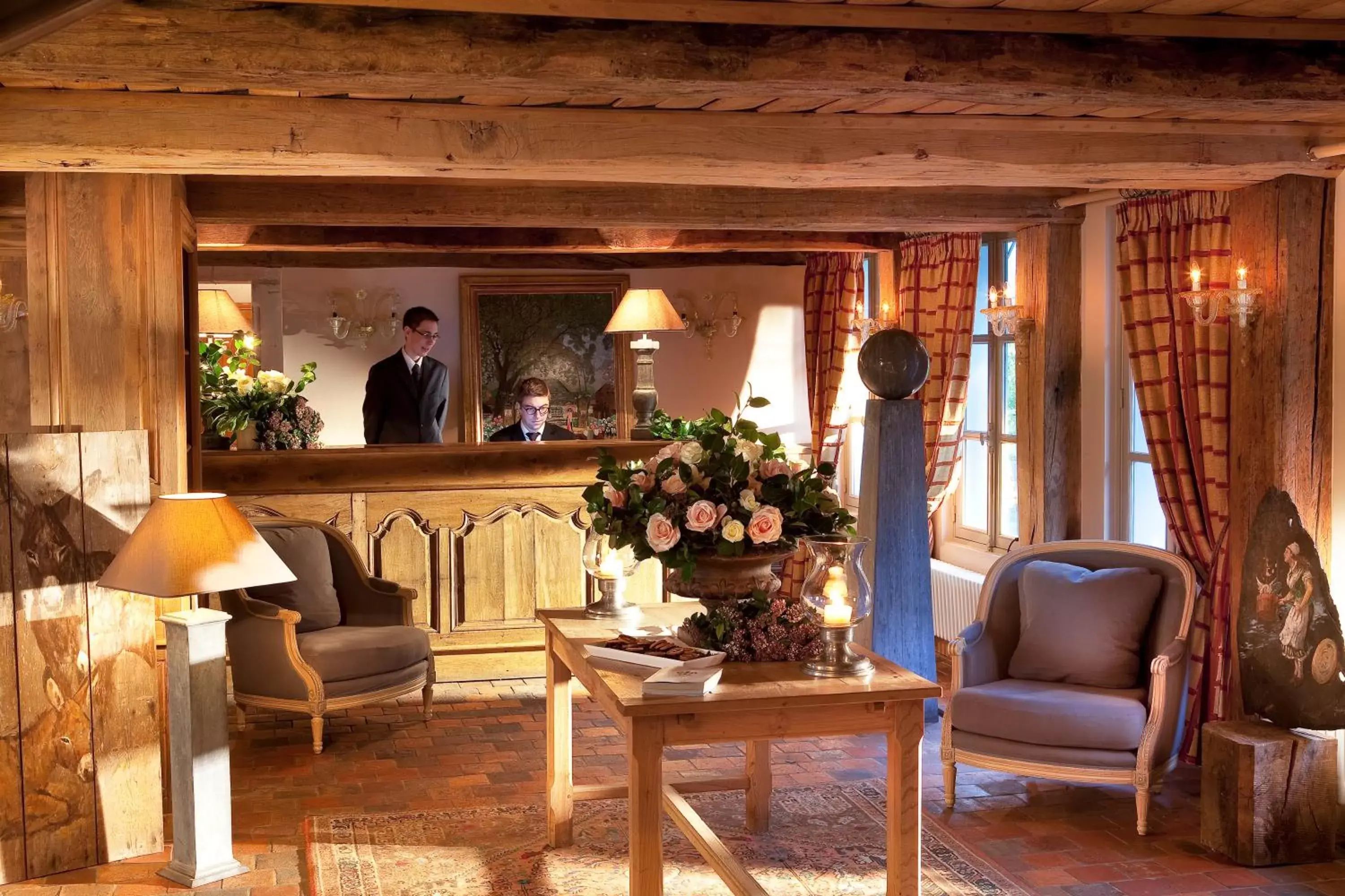 Lobby or reception in La Ferme Saint Simeon Spa - Relais & Chateaux