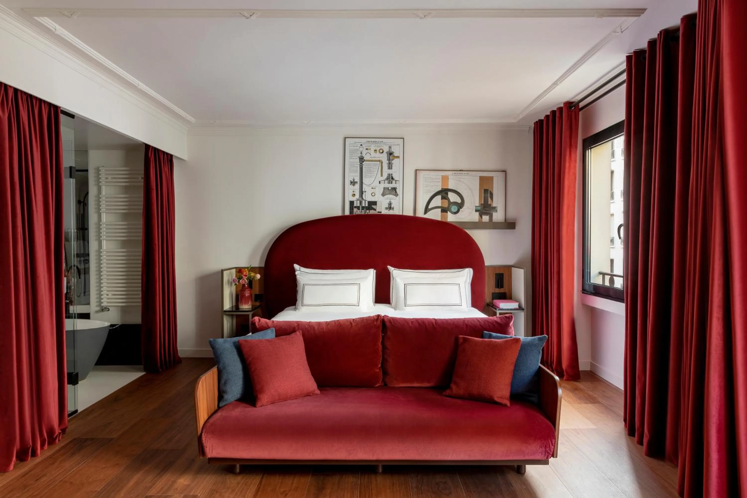 Bed in Villa Marquis a Member of Melia Collection Tour Eiffel