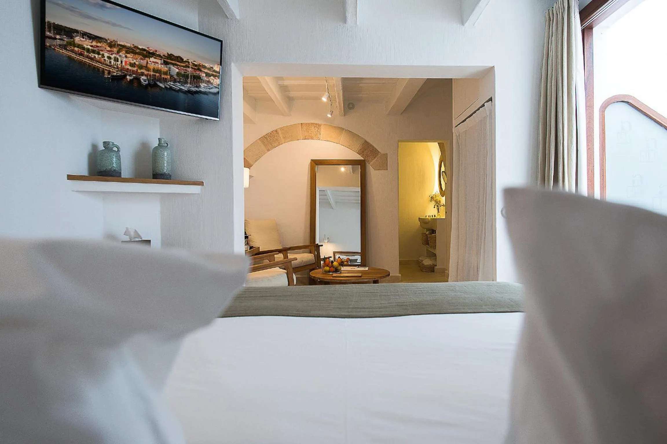 Bedroom, Bed in S'Hotelet d'es Born - Suites & SPA