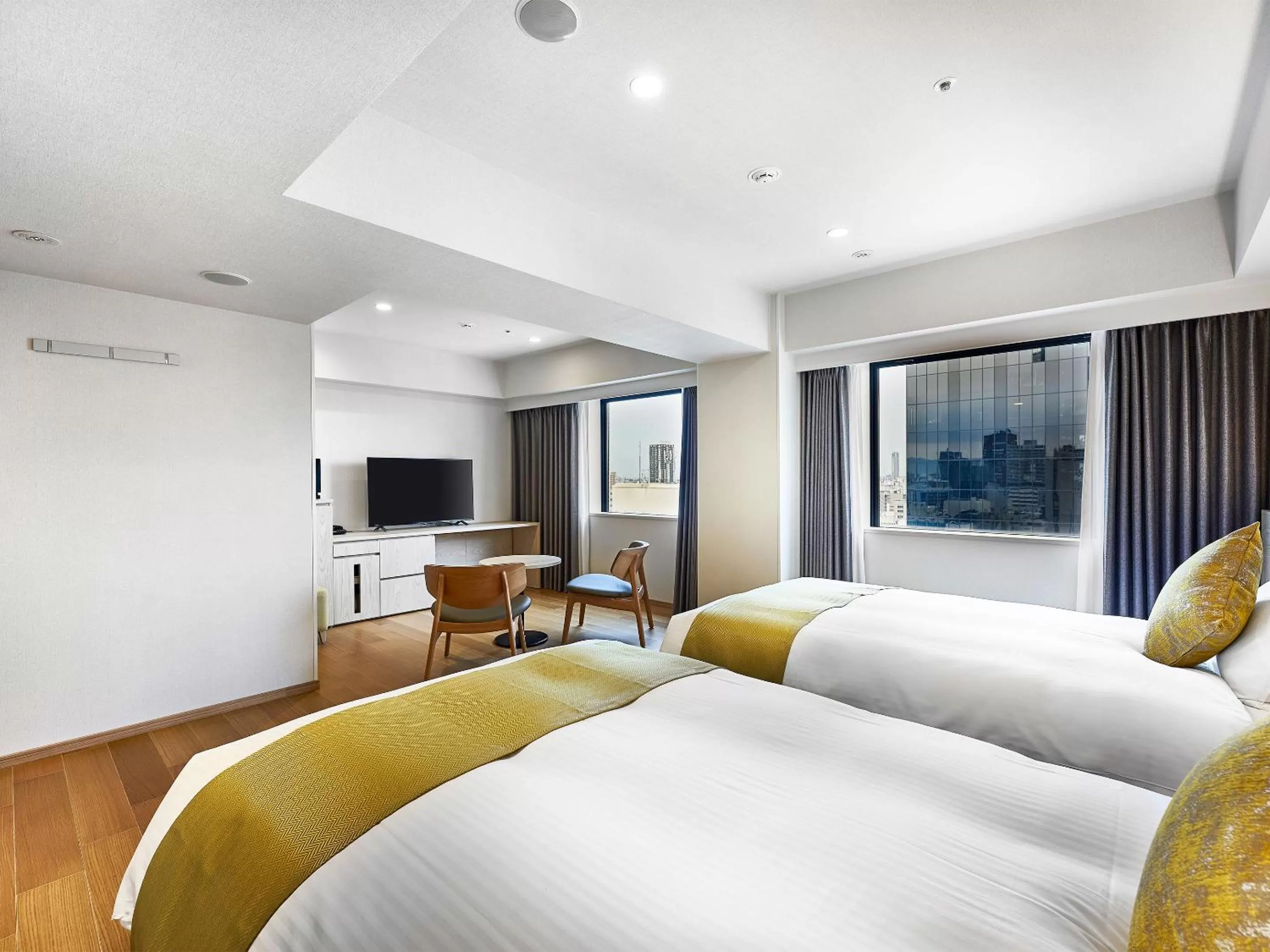Bed in DEL style Osaka-Shinsaibashi by Daiwa Roynet Hotel