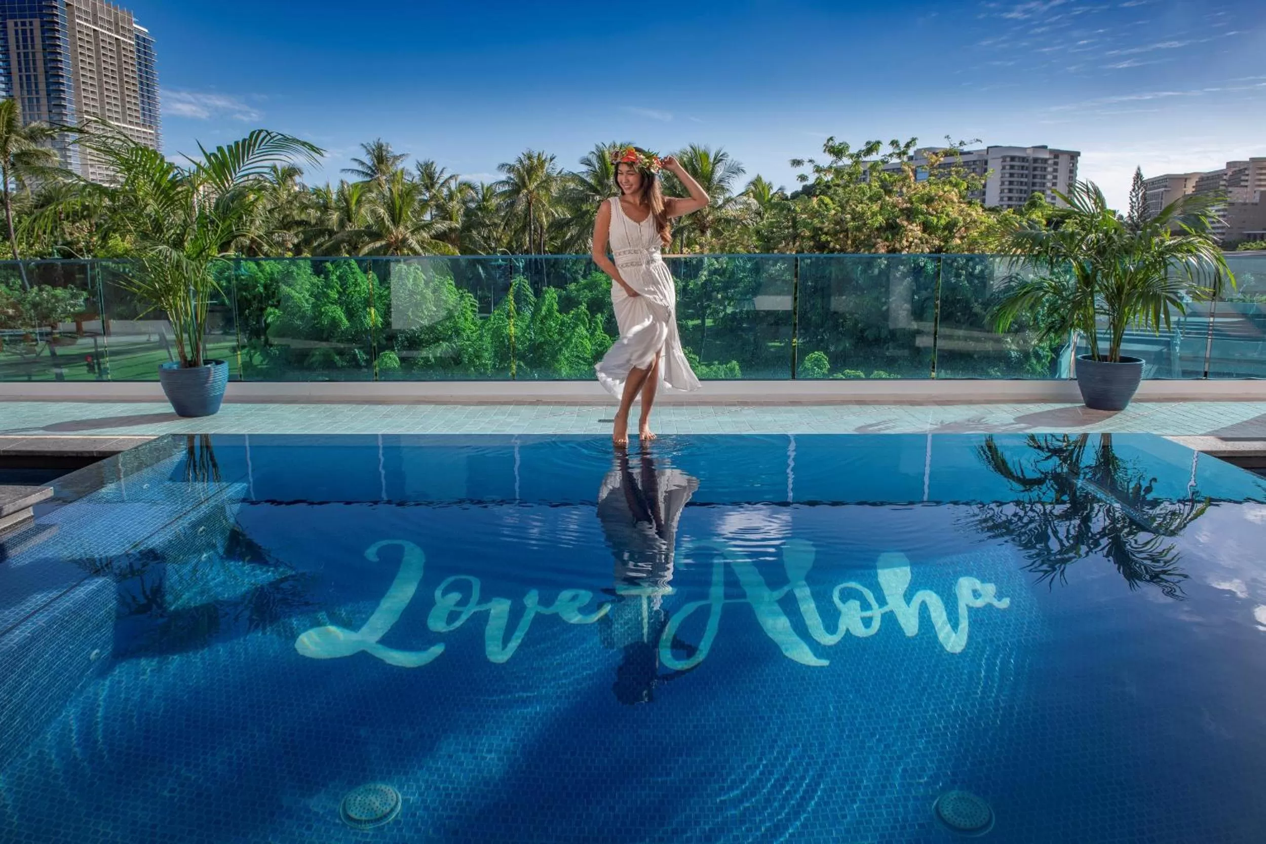 Swimming pool in Hotel La Croix