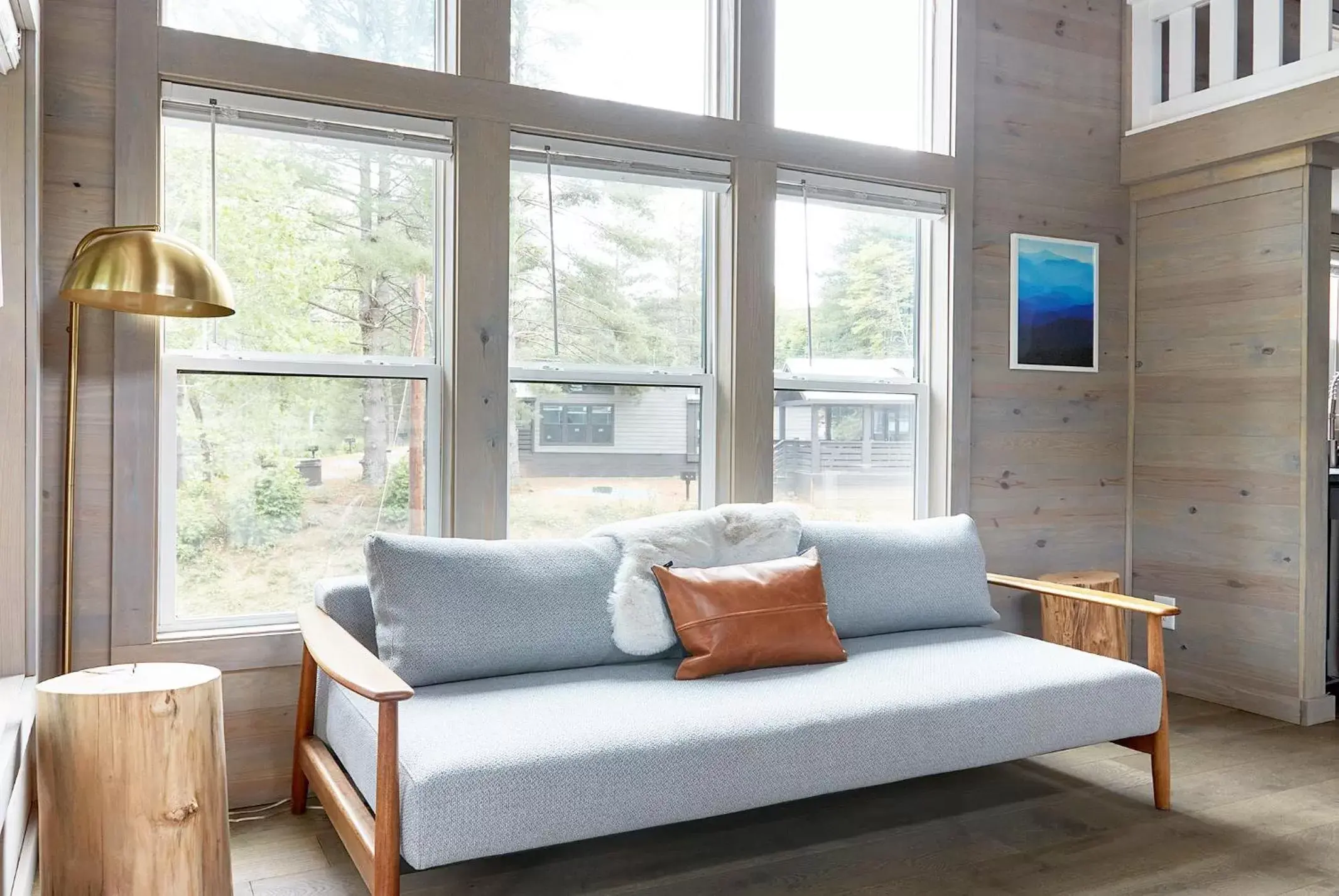 Seating Area in Asheville River Cabins