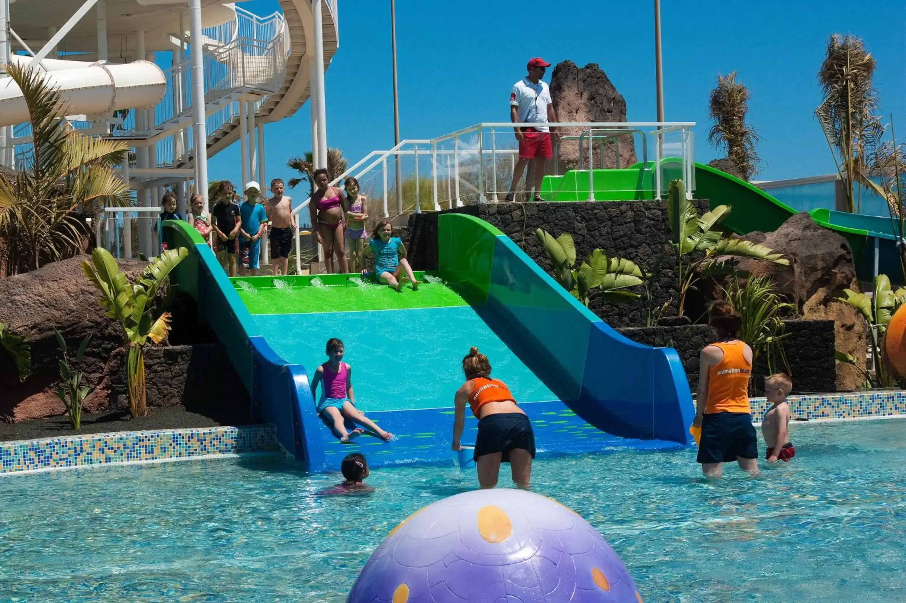 Aqua park, Water Park in Relaxia Lanzasur Club - Aqualava Water Park