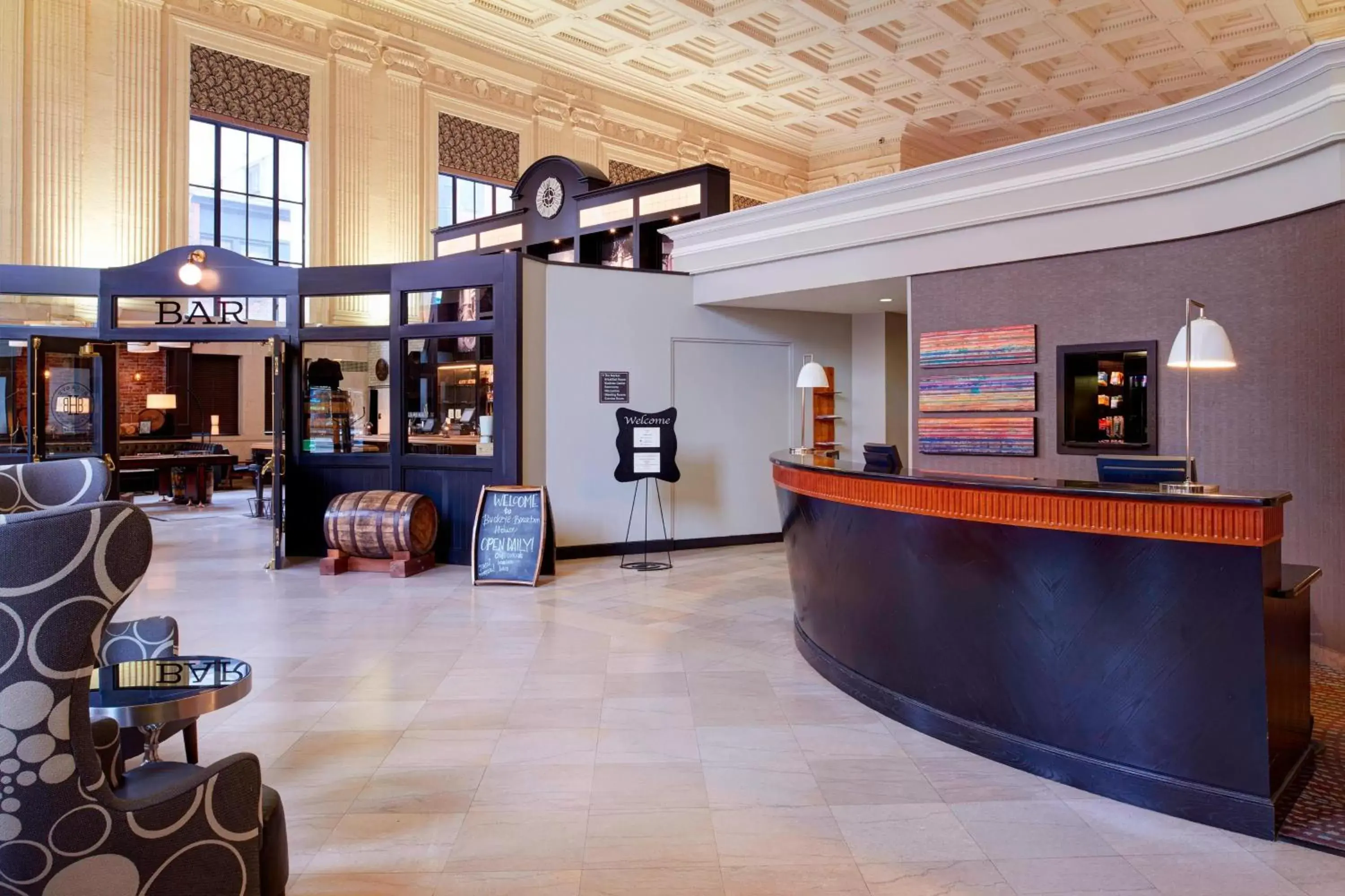 Lobby or reception in Residence Inn Columbus Downtown