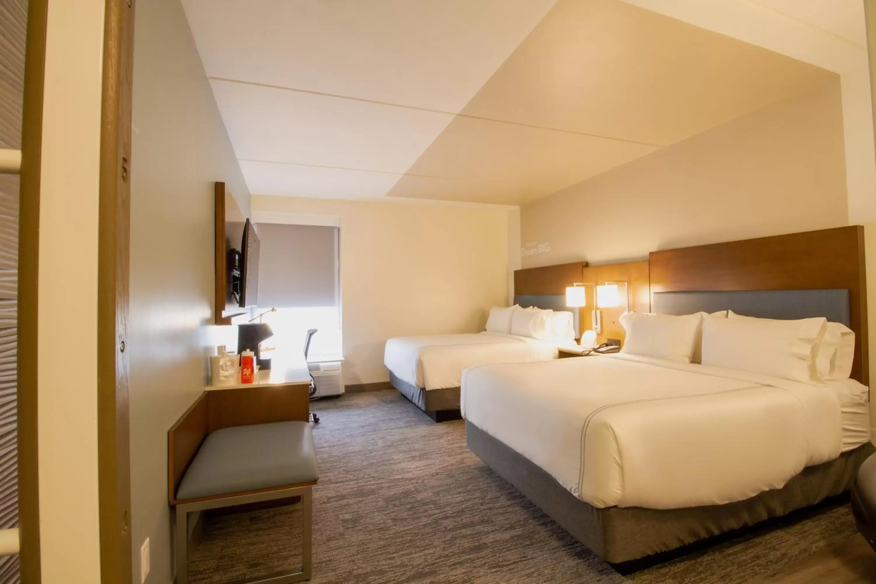 Queen Suite with Two Queen Beds and Mobility Accessible Roll In Shower - Non-Smoking in EVEN Hotel Manchester Airport by IHG Queen Suite with Two Queen Beds and Mobility Accessible Roll In Shower - Non-Smoking in EVEN Hotel Manchester Airport by IHG