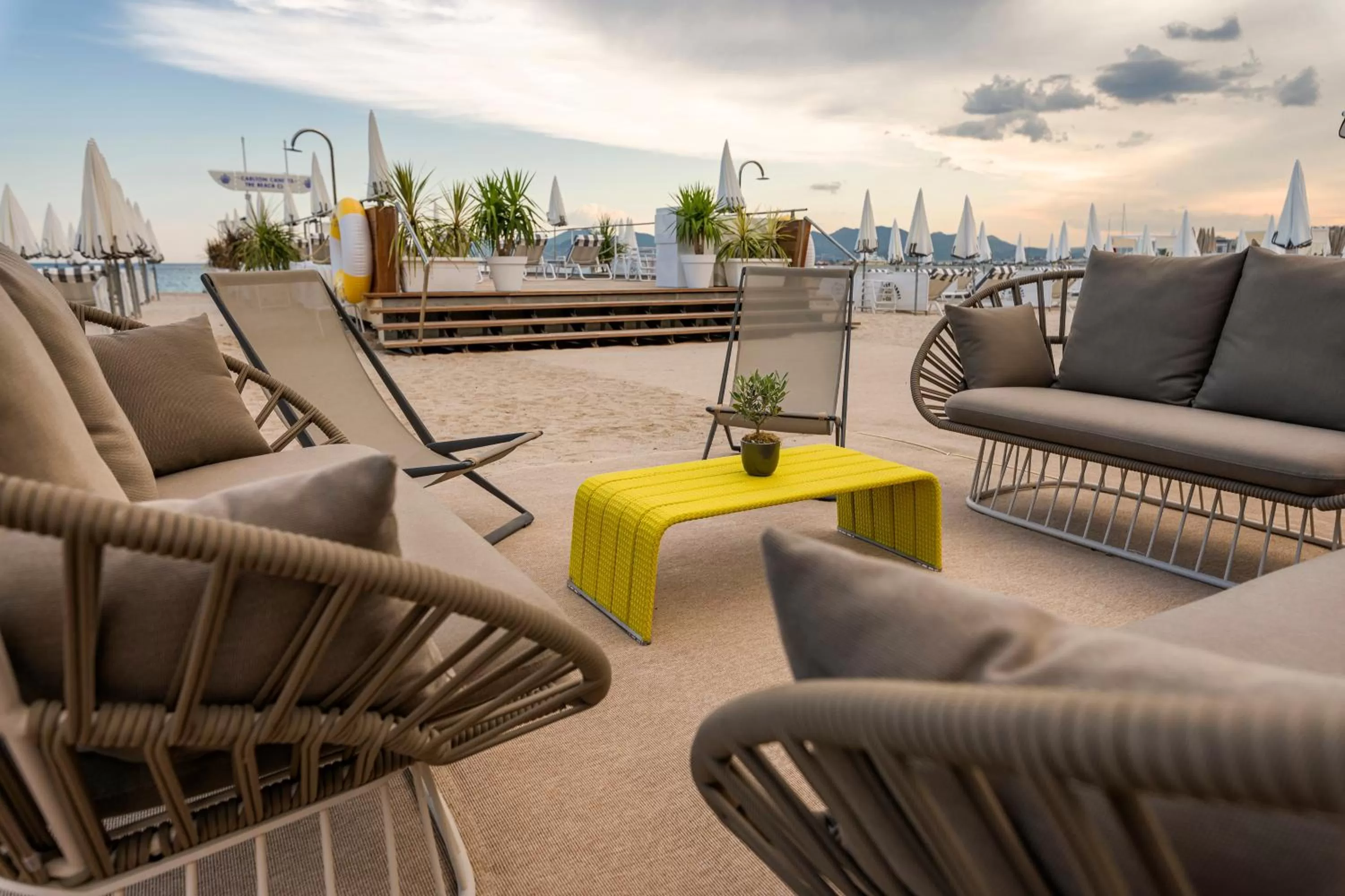 sunbed in Carlton Cannes, a Regent Hotel