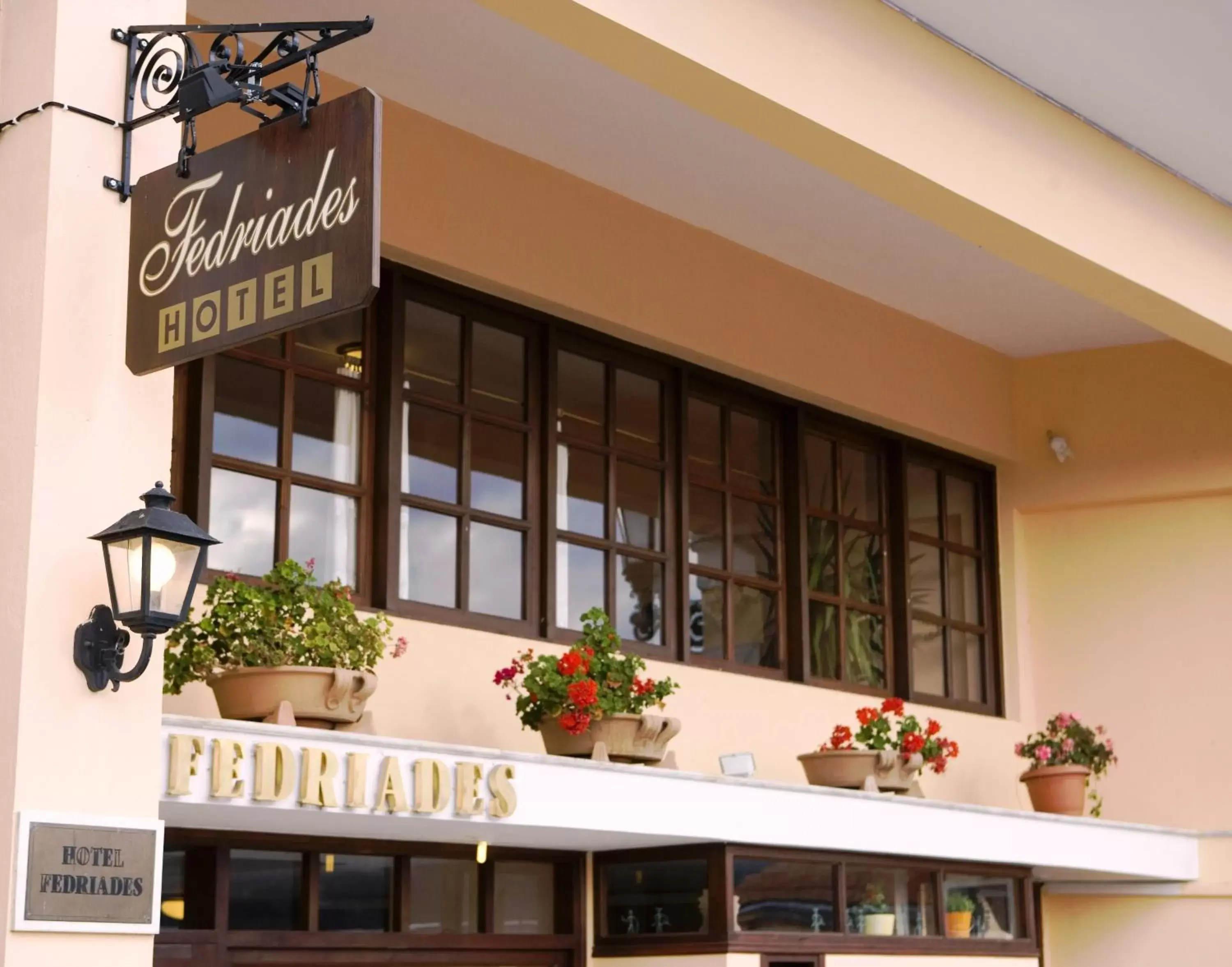 Facade/entrance, Property Building in Fedriades Delphi Hotel