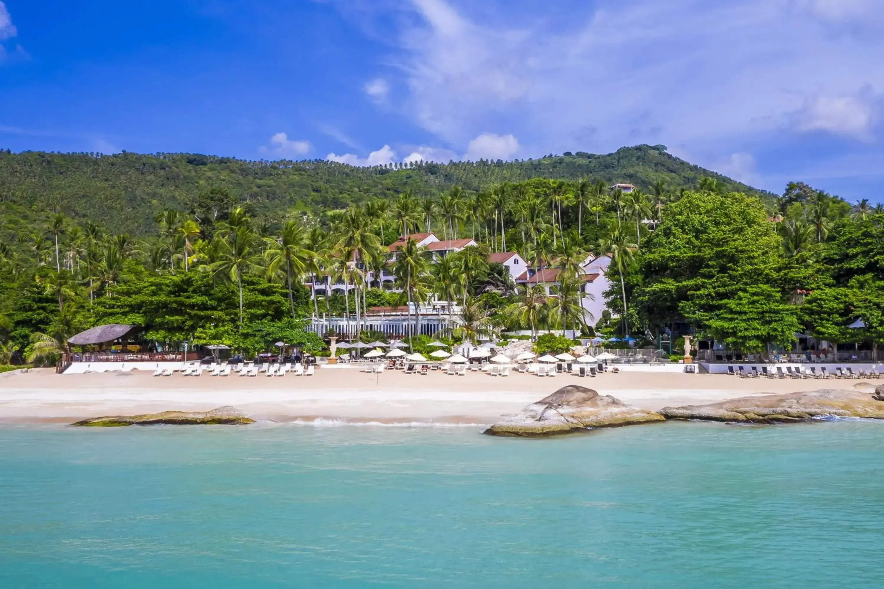 Property building, Beach in Sheraton Samui Resort