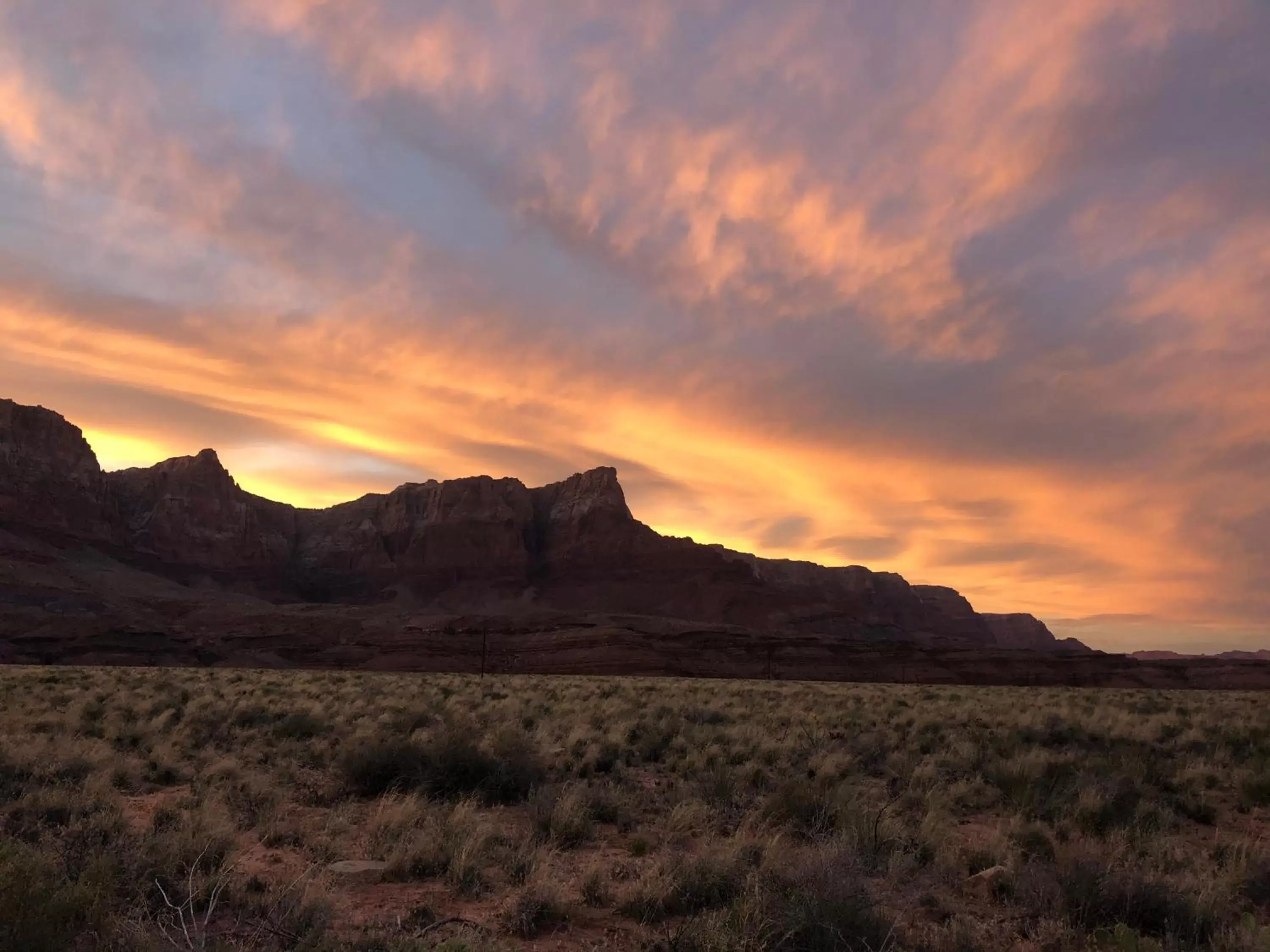 Sunrise/Sunset in Lee's Ferry Lodge at Vermilion Cliffs