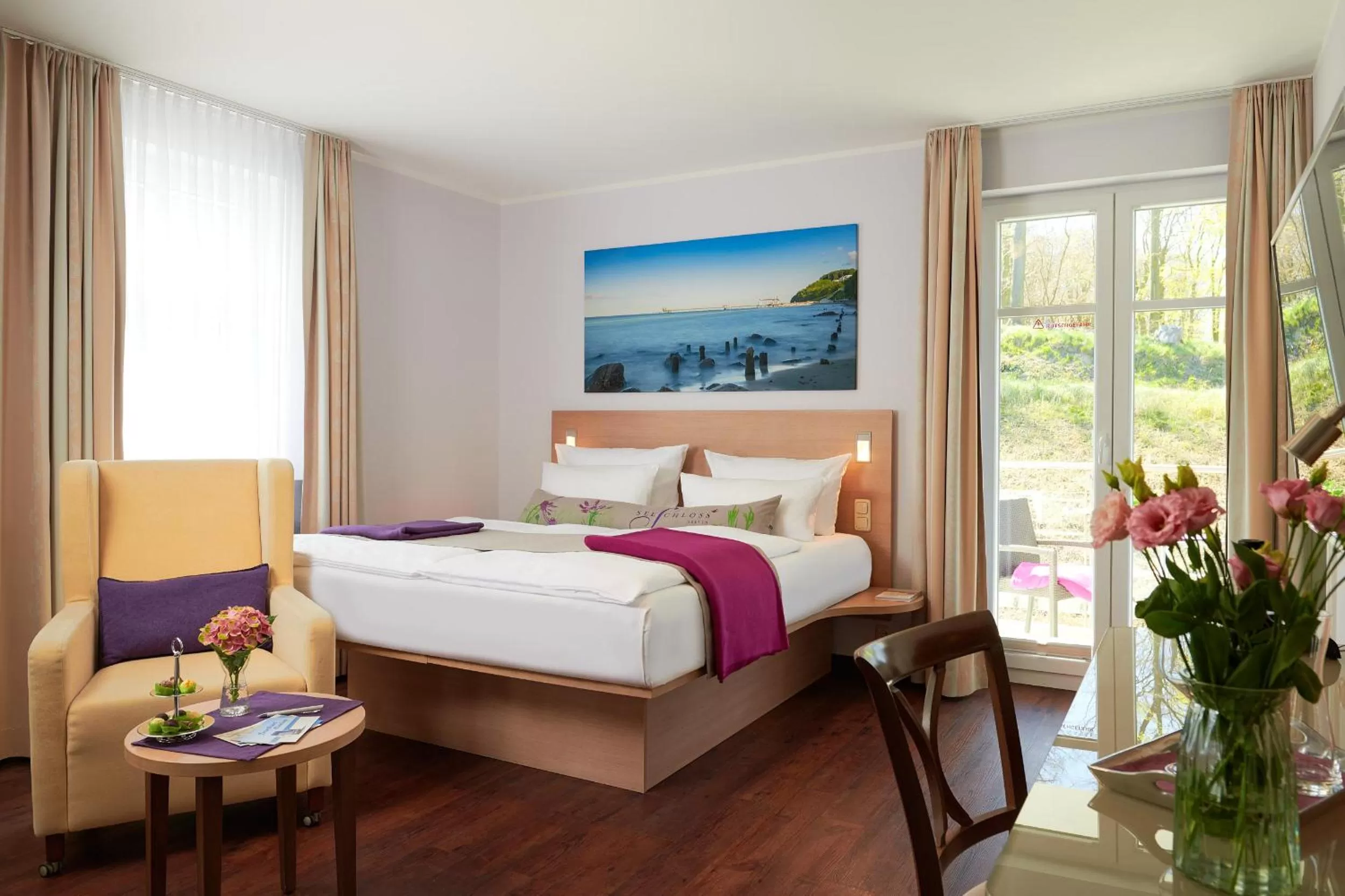 Bed in Seeschloss Sellin