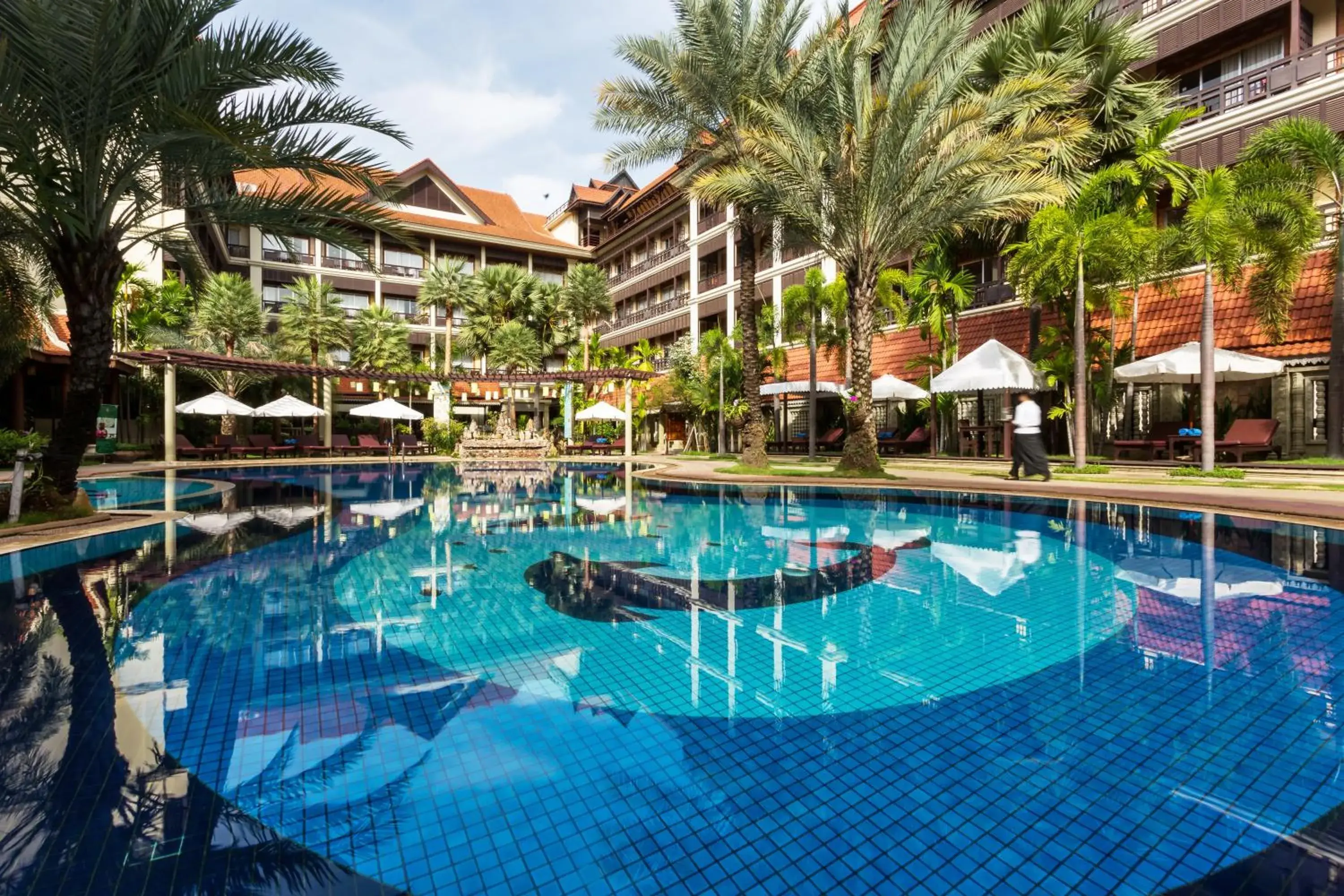 Pool view in Empress Angkor Resort & Spa
