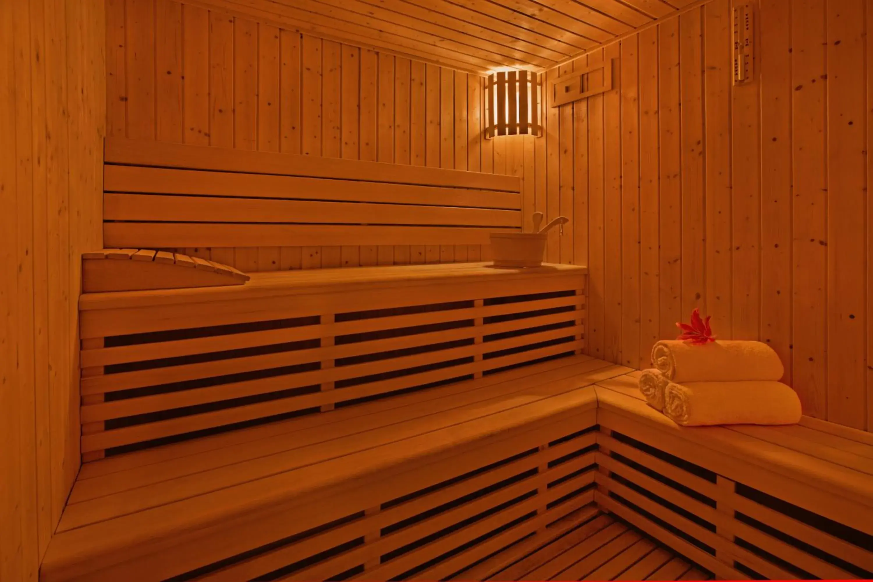 Sauna in DoubleTree by Hilton Hotel and Residences Dubai – Al Barsha