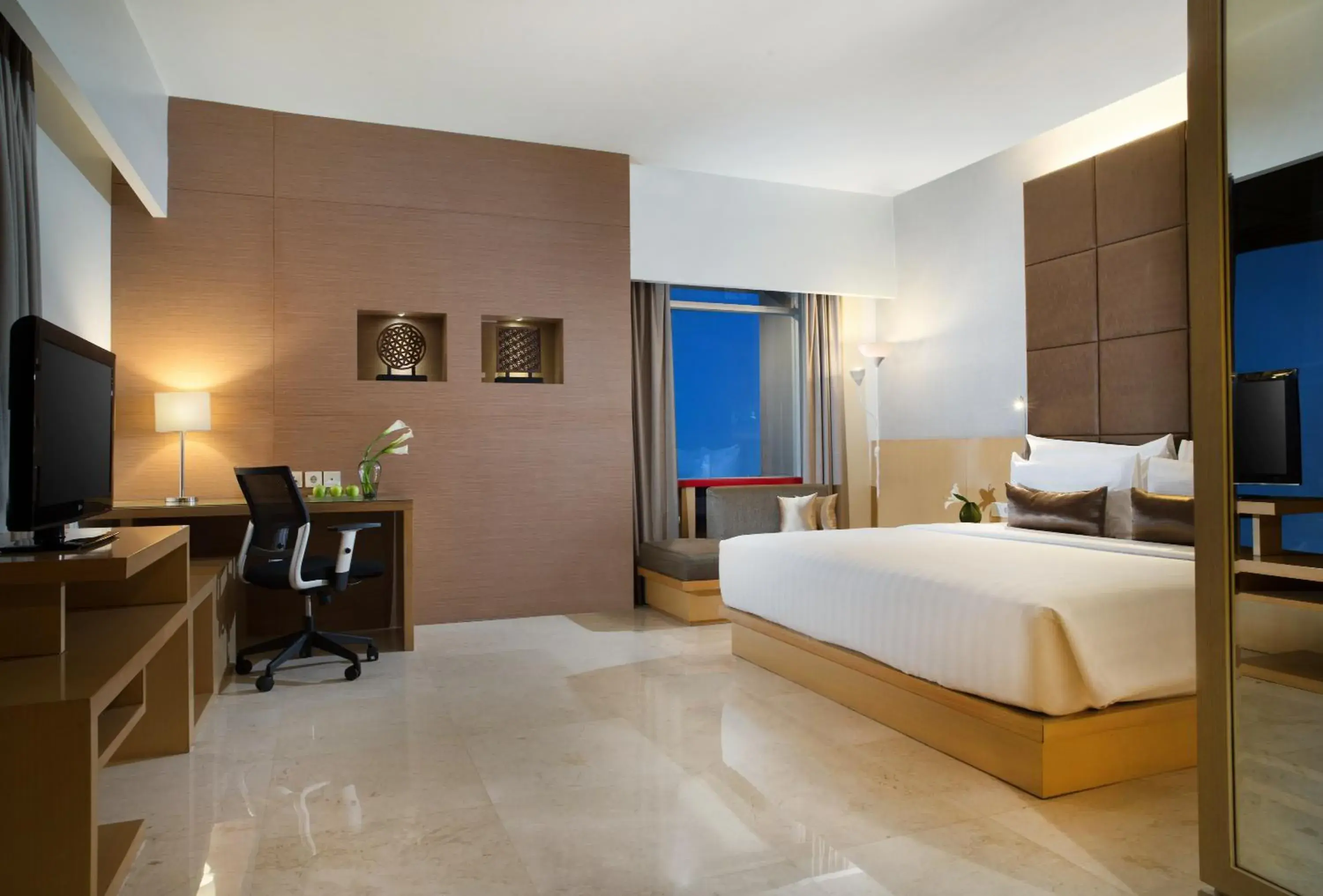 Bed in Santika Premiere Dyandra Hotel & Convention - Medan Bed in Santika Premiere Dyandra Hotel & Convention - Medan