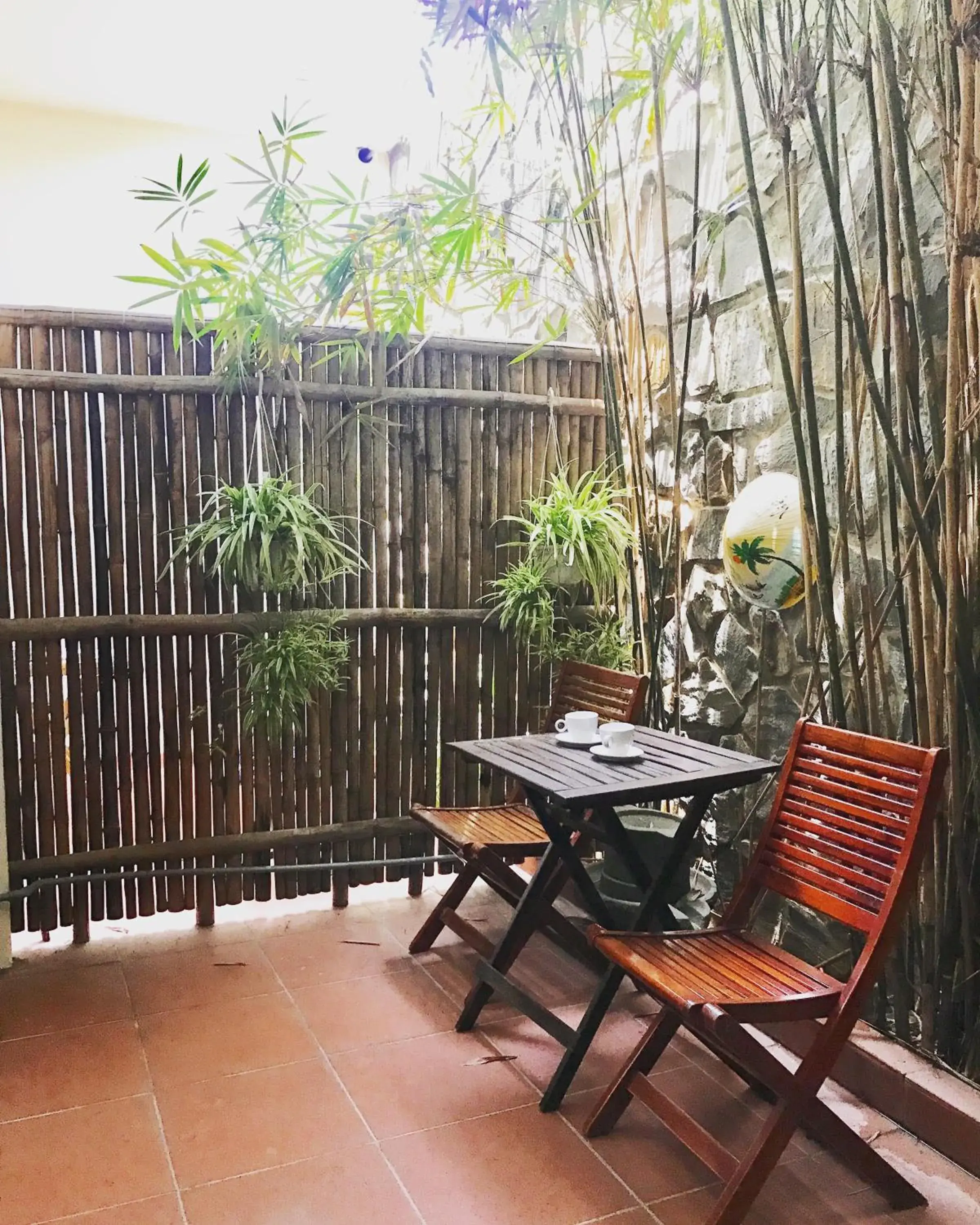 Balcony/Terrace in Thien Tan Villa with Private Pool