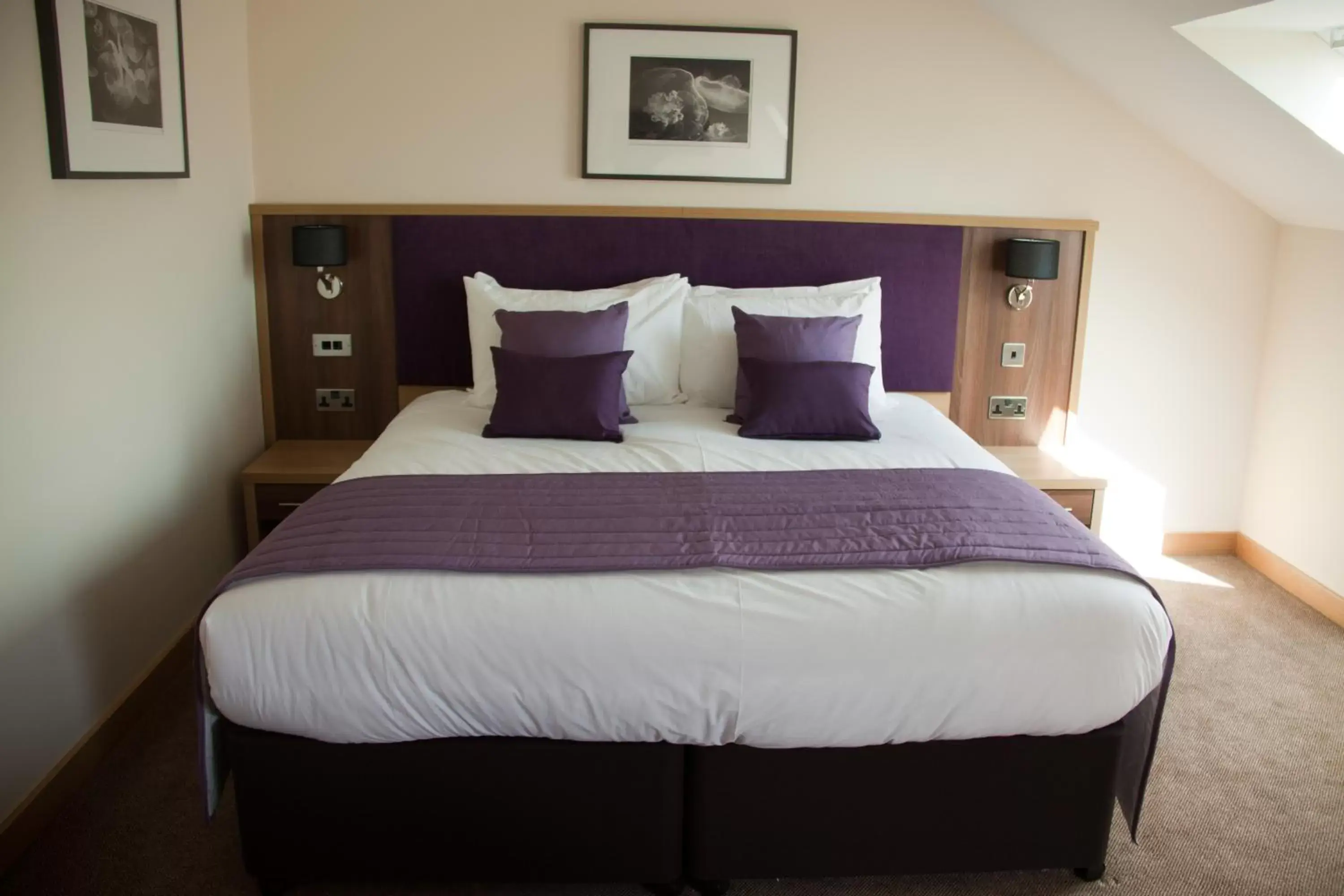 Shower, Bed in Weald of Kent Golf Course and Hotel