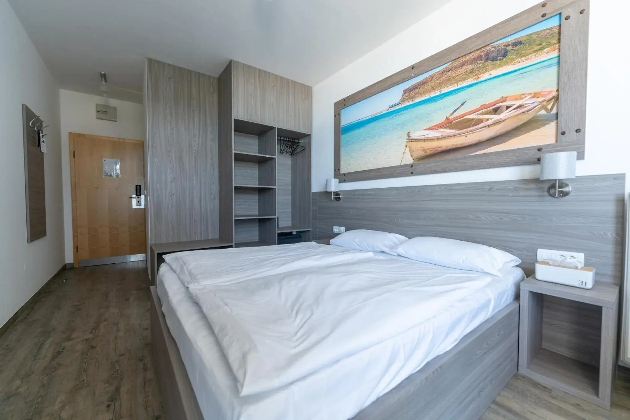 Bed in Barbara Piran Beach Hotel