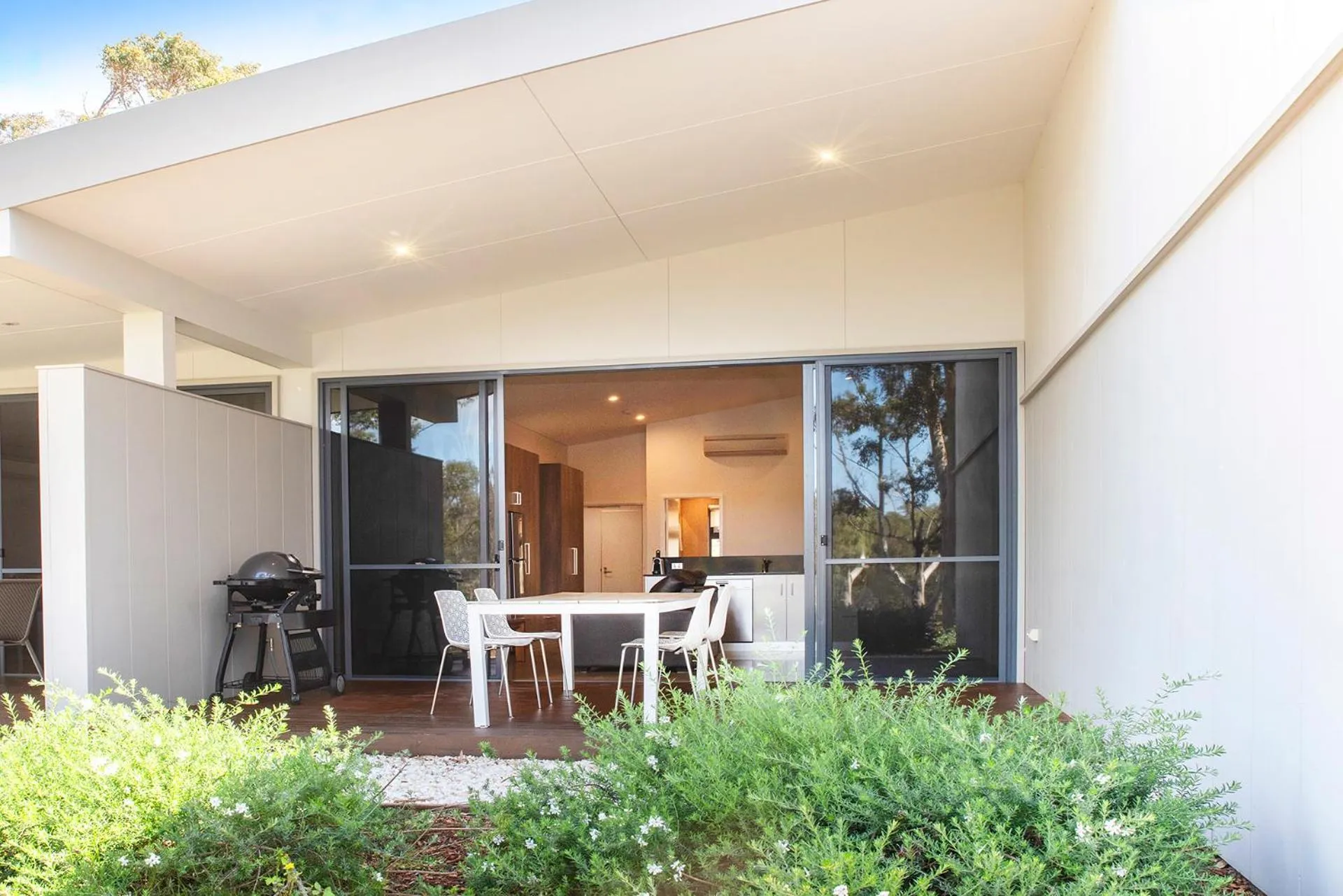Patio in Eight Willows Retreat