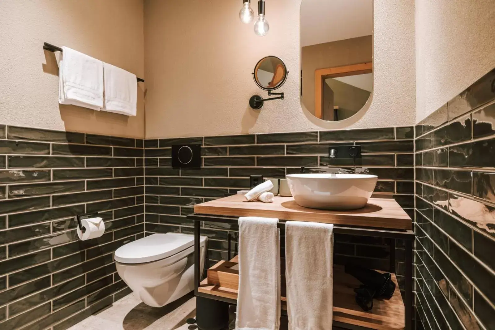 Toilet, Bathroom in Hotel Fiescherblick