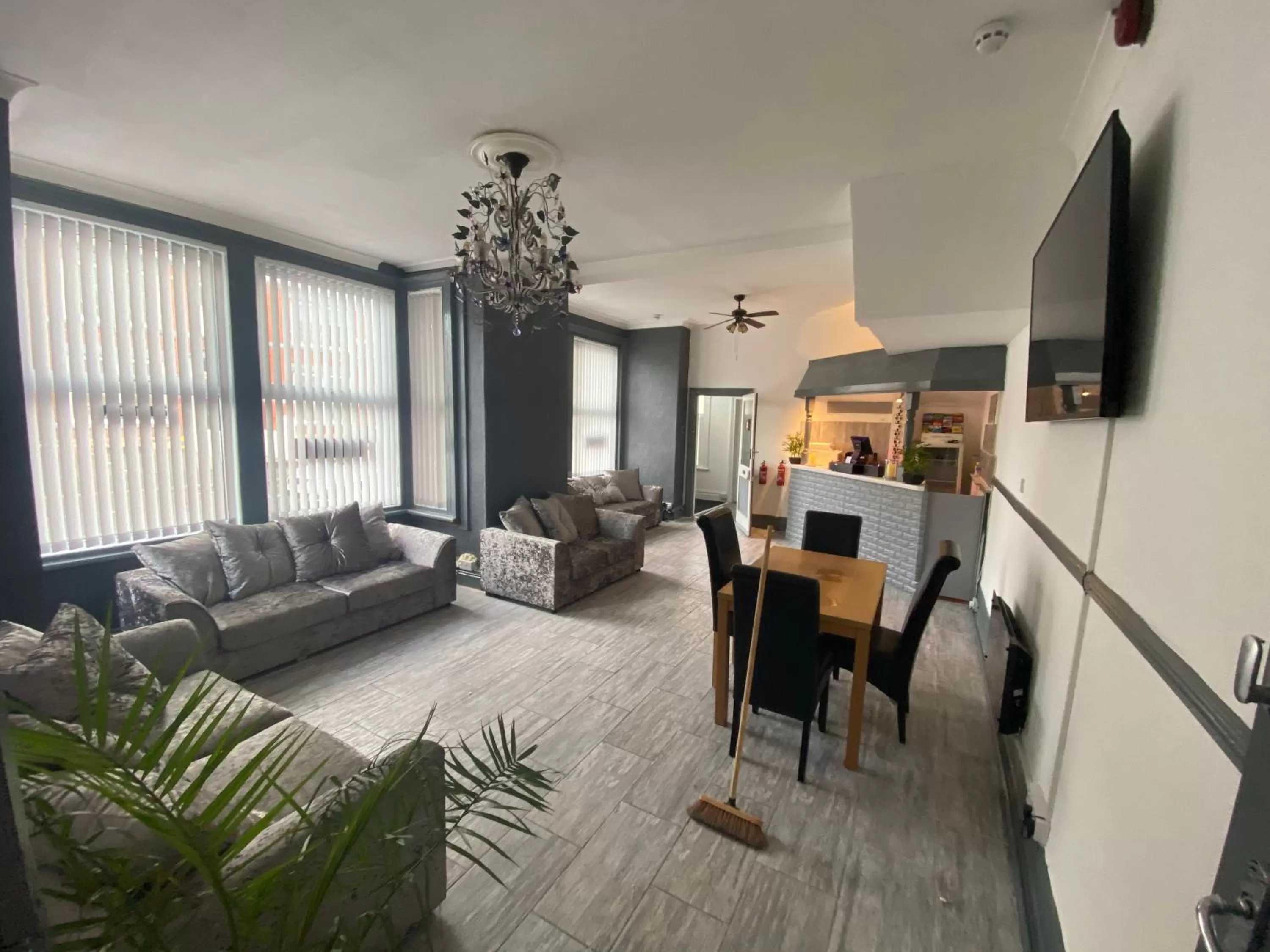 Living room in Mr sandman’s hotel