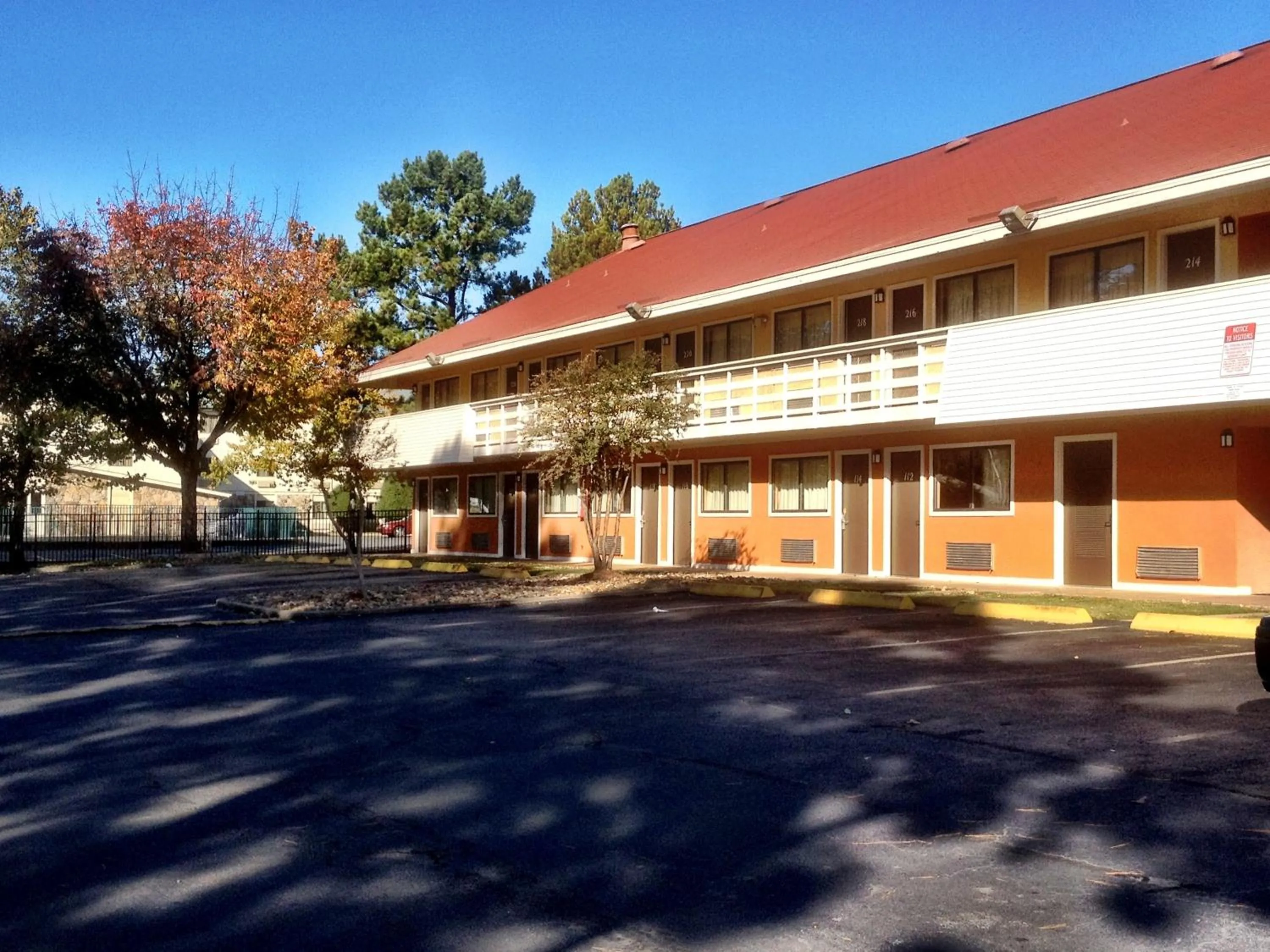 Property building in Americas Best Value Inn and Suites Little Rock