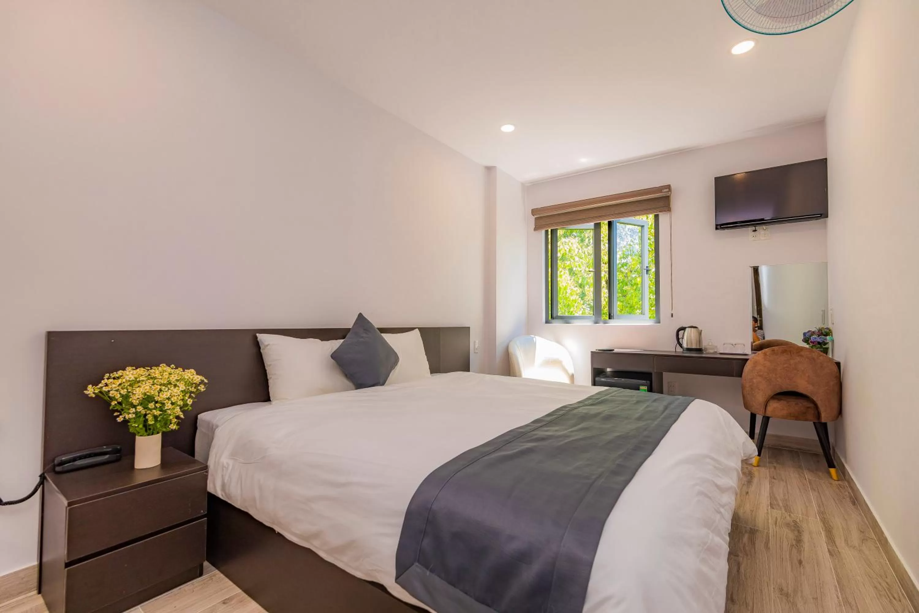 Bed in Khanh Uyen 3 Hotel