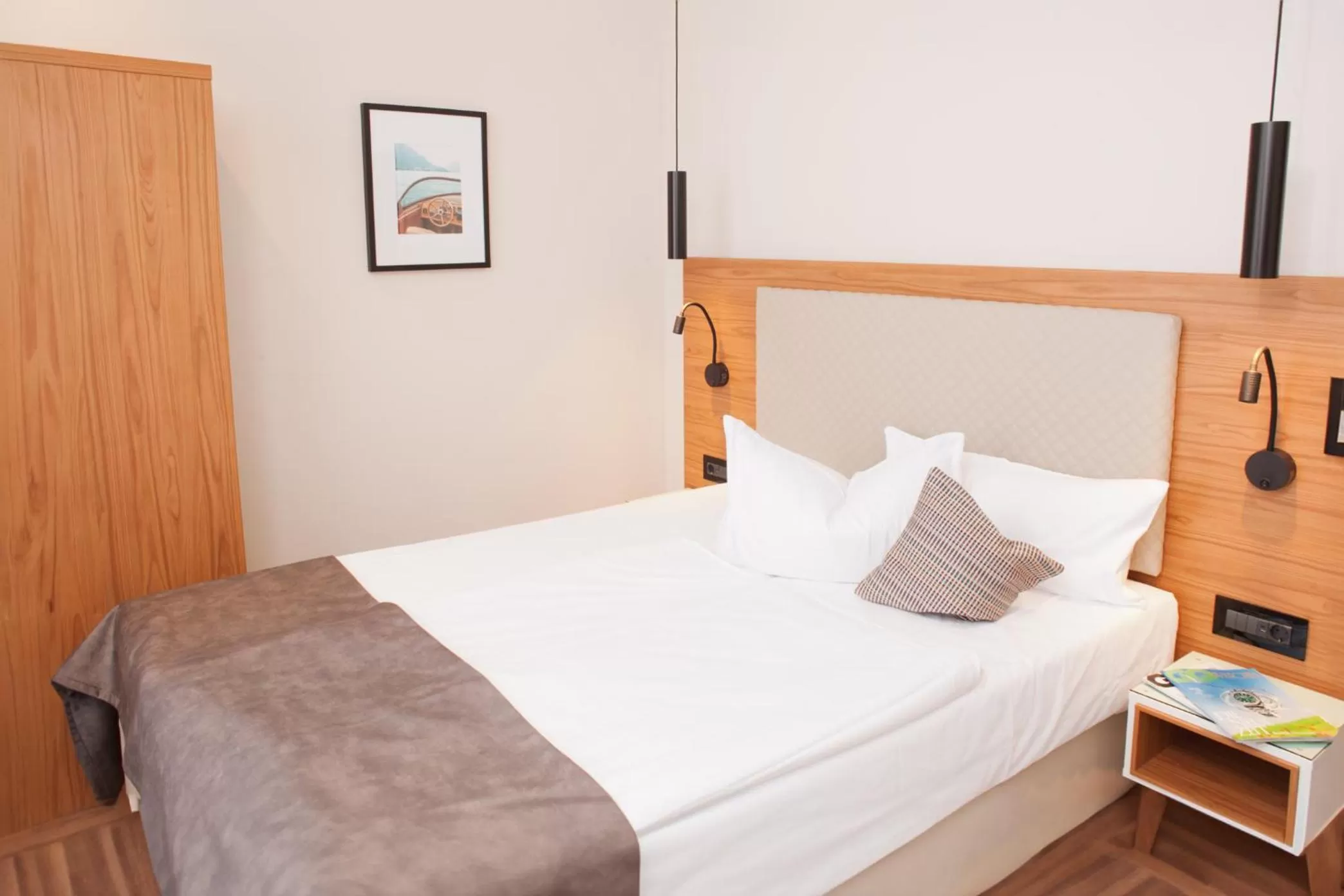 Bed in Hotel Schweriner Hof