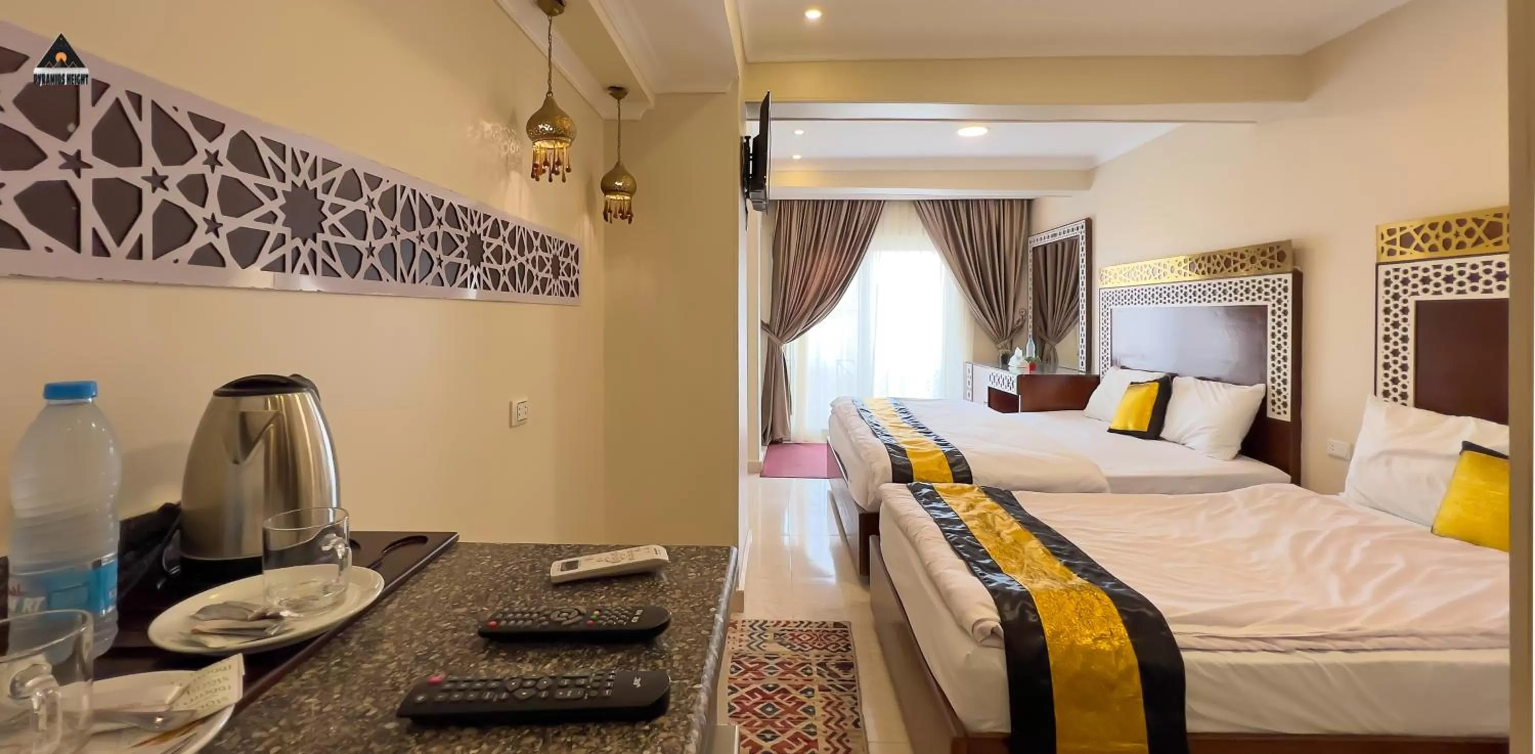 Photo of the whole room, Bed in Pyramids Height Hotel & Pyramids Master Scene Rooftop