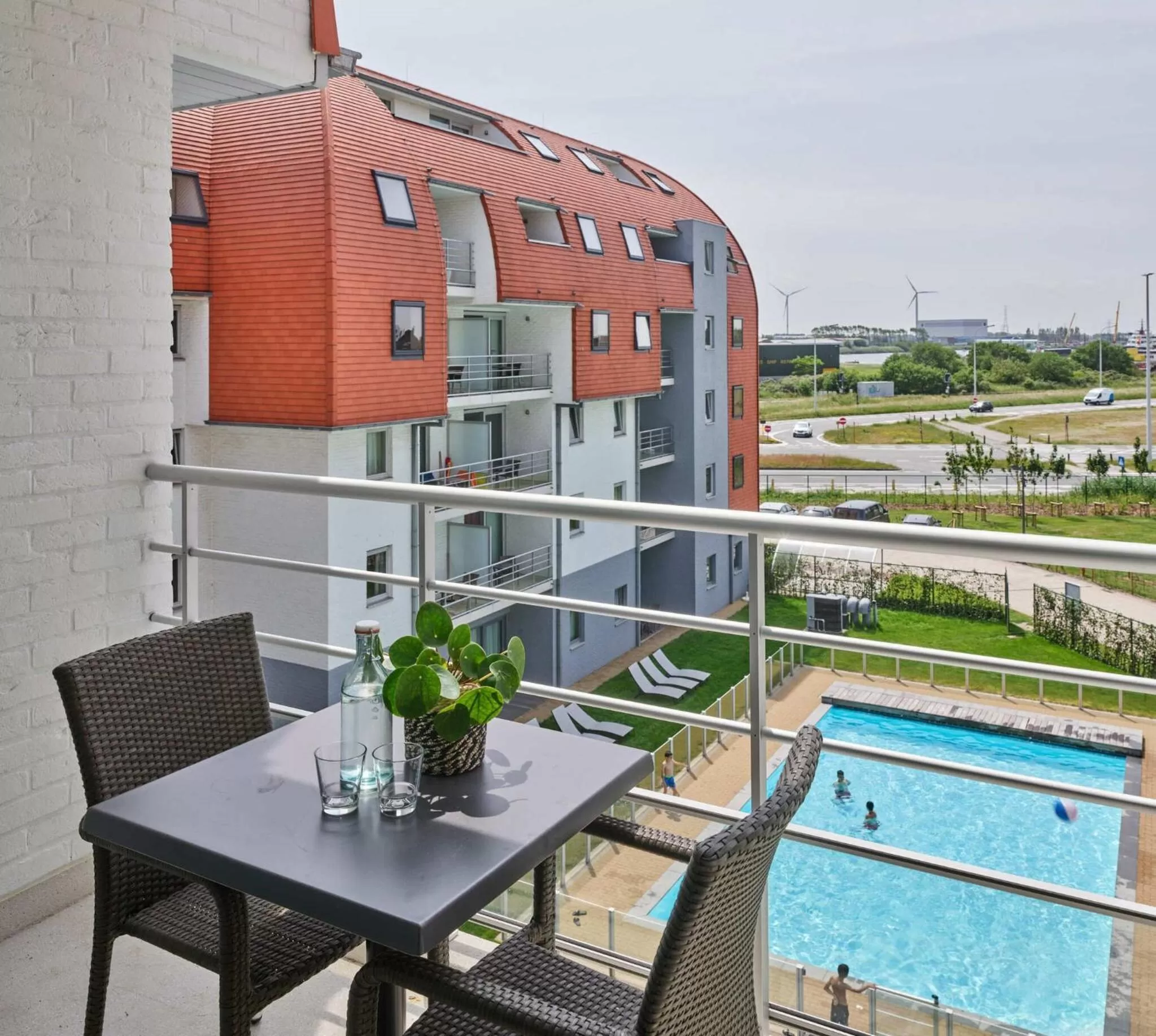 Balcony/Terrace in Holiday Suites Zeebrugge
