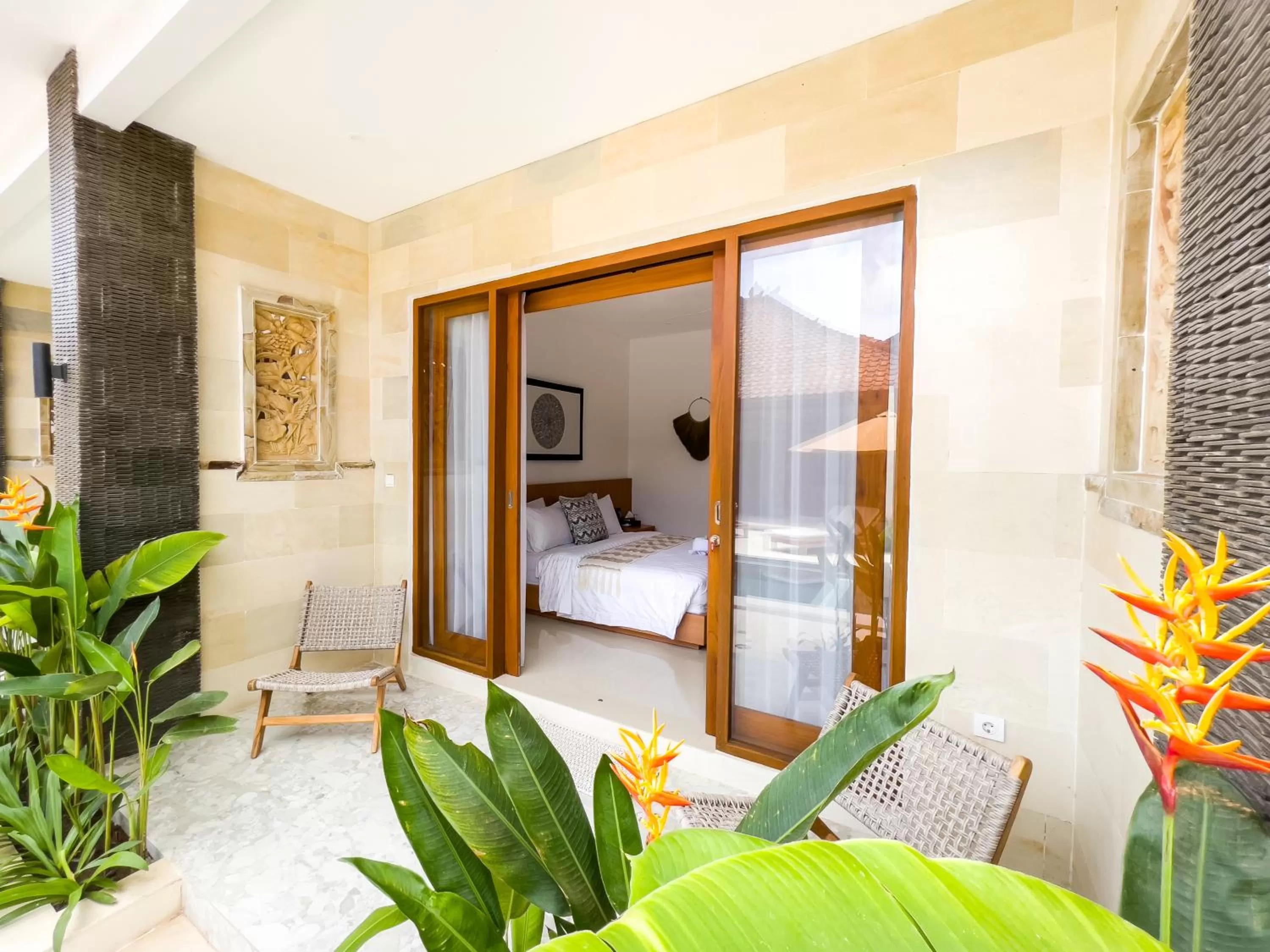 Bed in Puspa Ayu Villas & Apartments