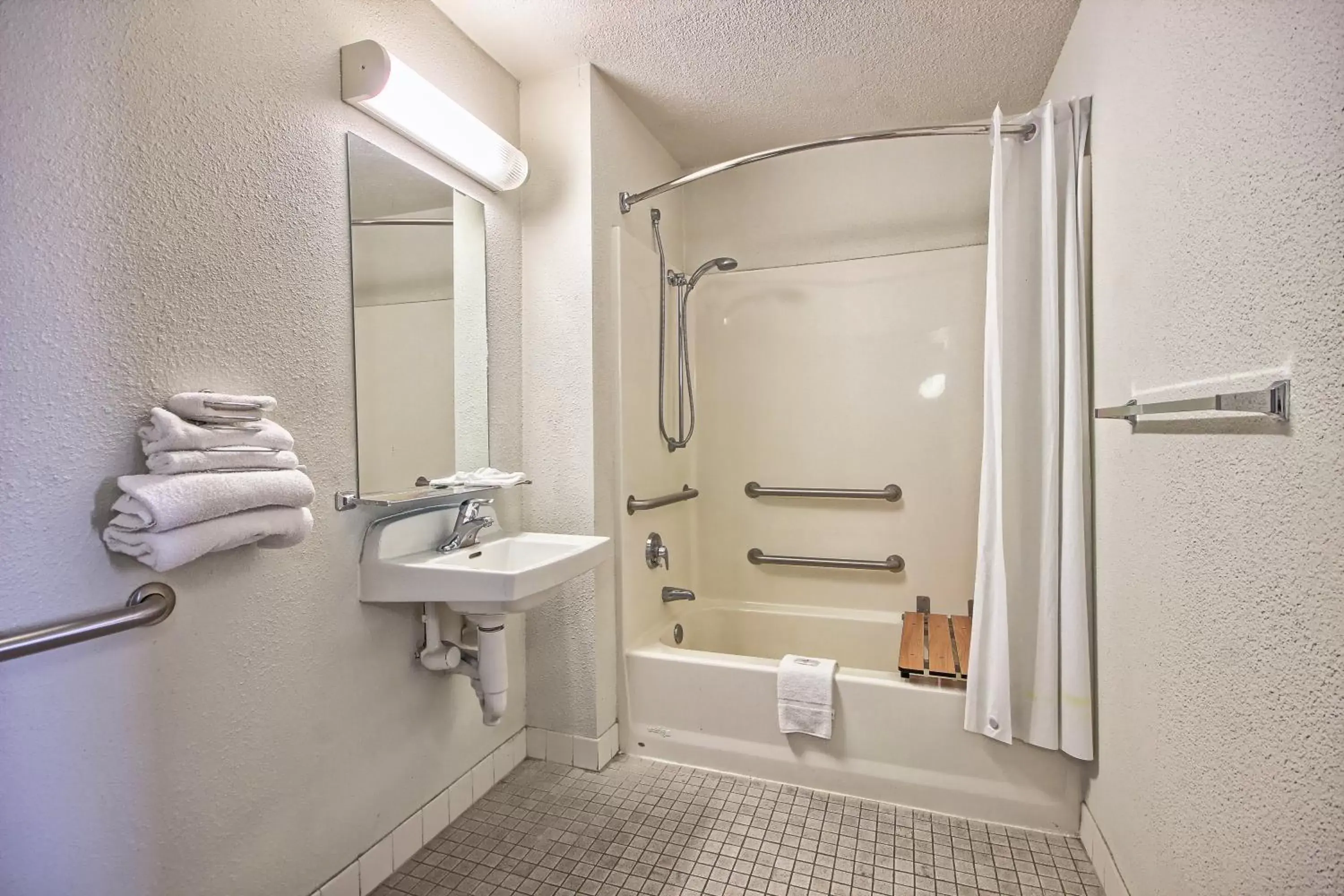 Bathroom in Motel 6-Porterville, CA