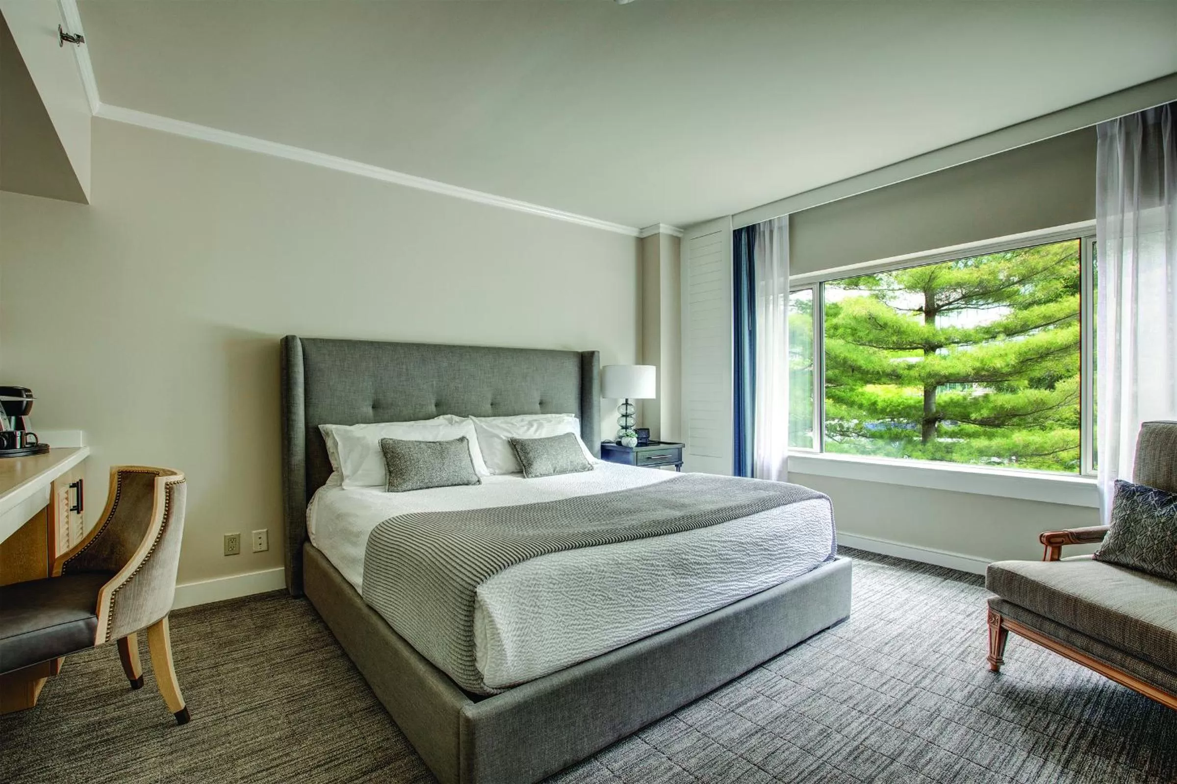 Bed in The Woodmark Hotel & Still Spa on Lake Washington