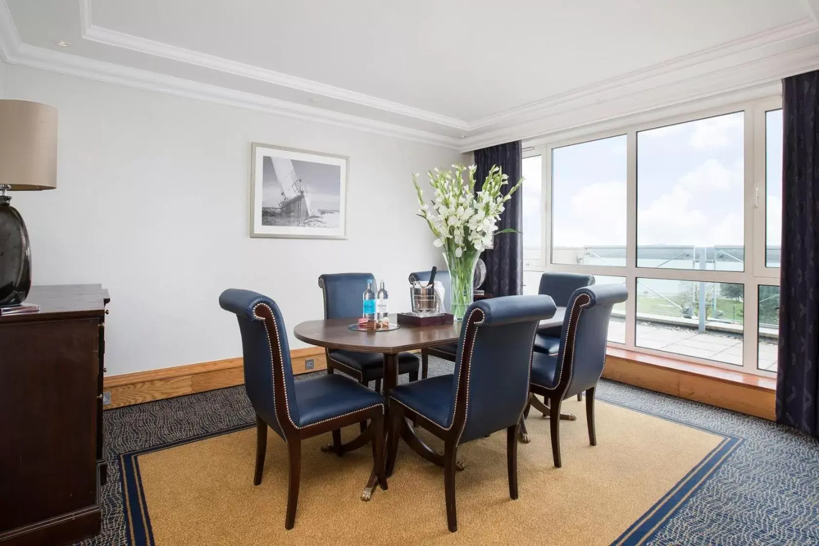 Bedroom, Dining Area in Leonardo Royal Southampton Grand Harbour