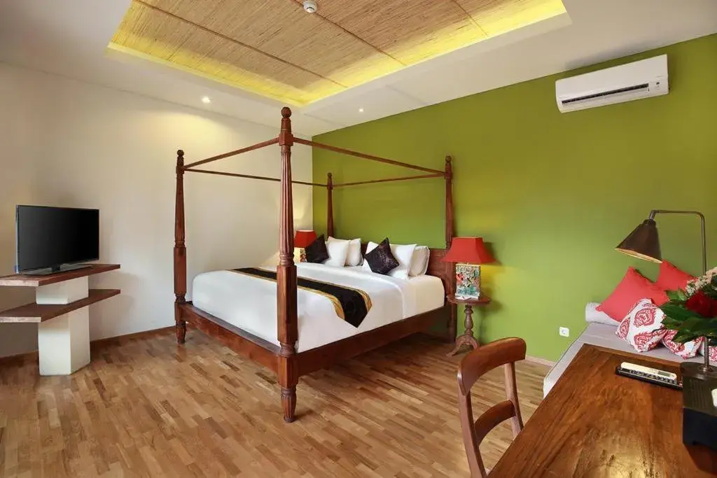 Bed in Kamajaya Villas