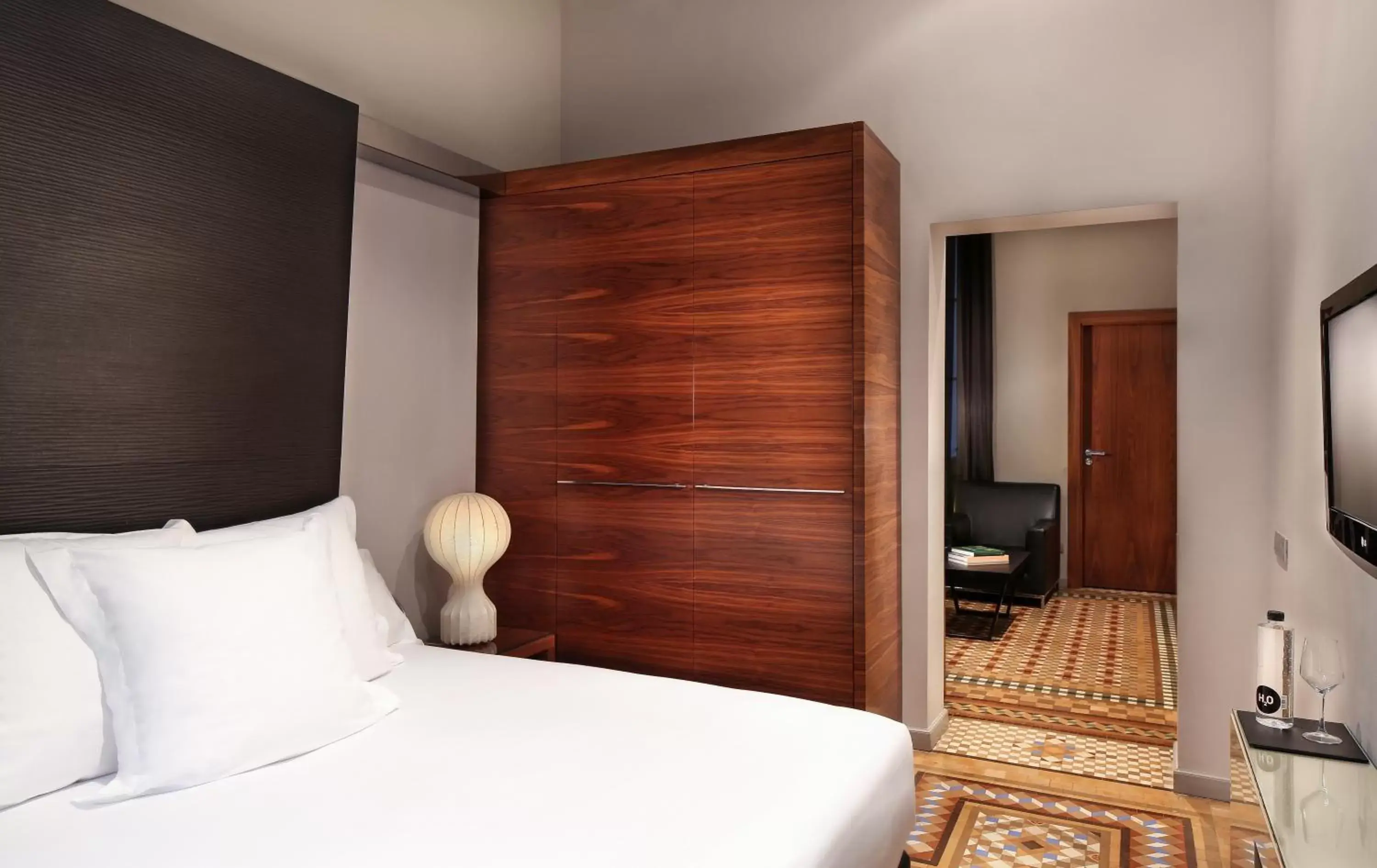 Bed in Hotel Balmes, a member of Preferred Hotels & Resorts