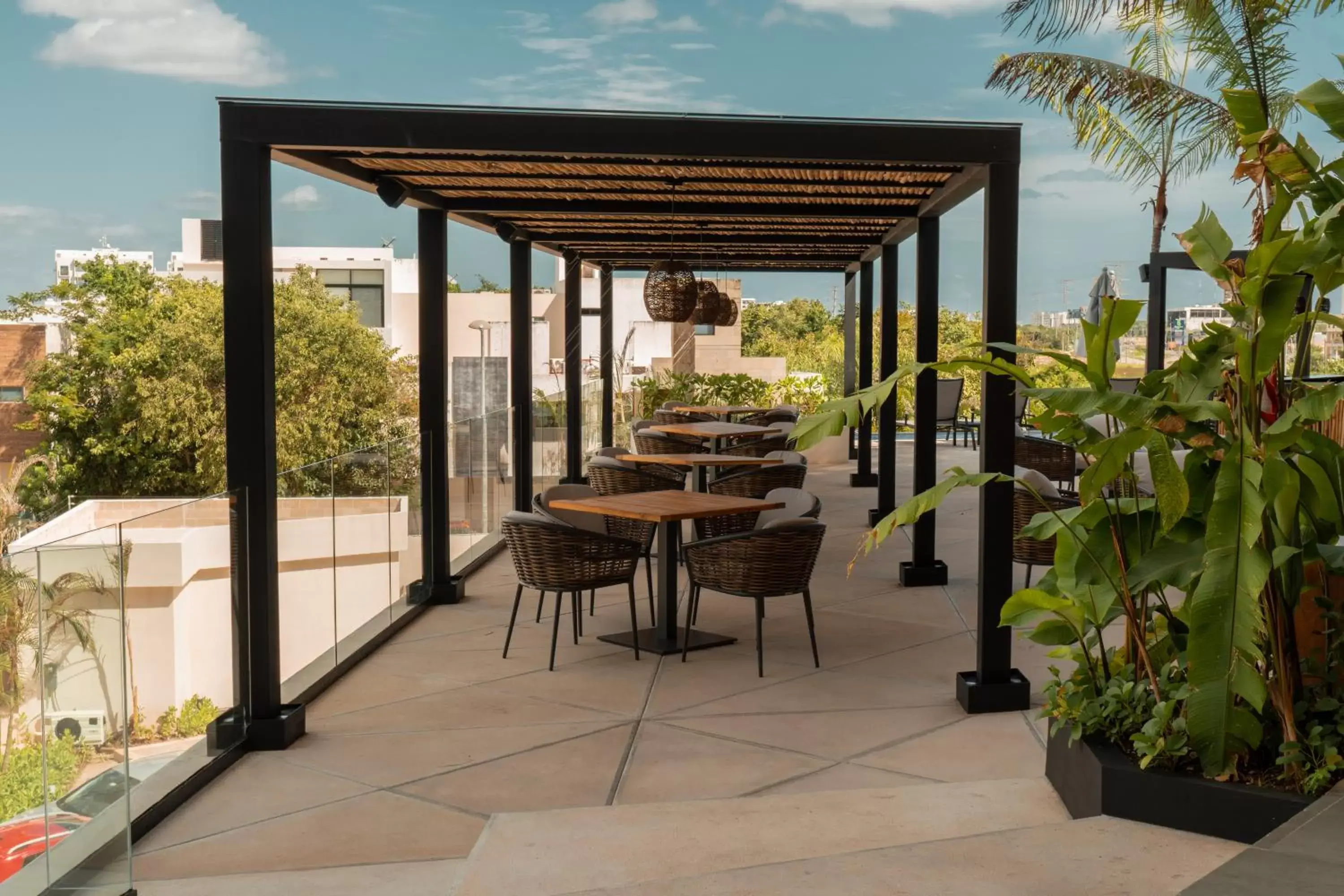 Patio in Hive Cancun by G Hotels