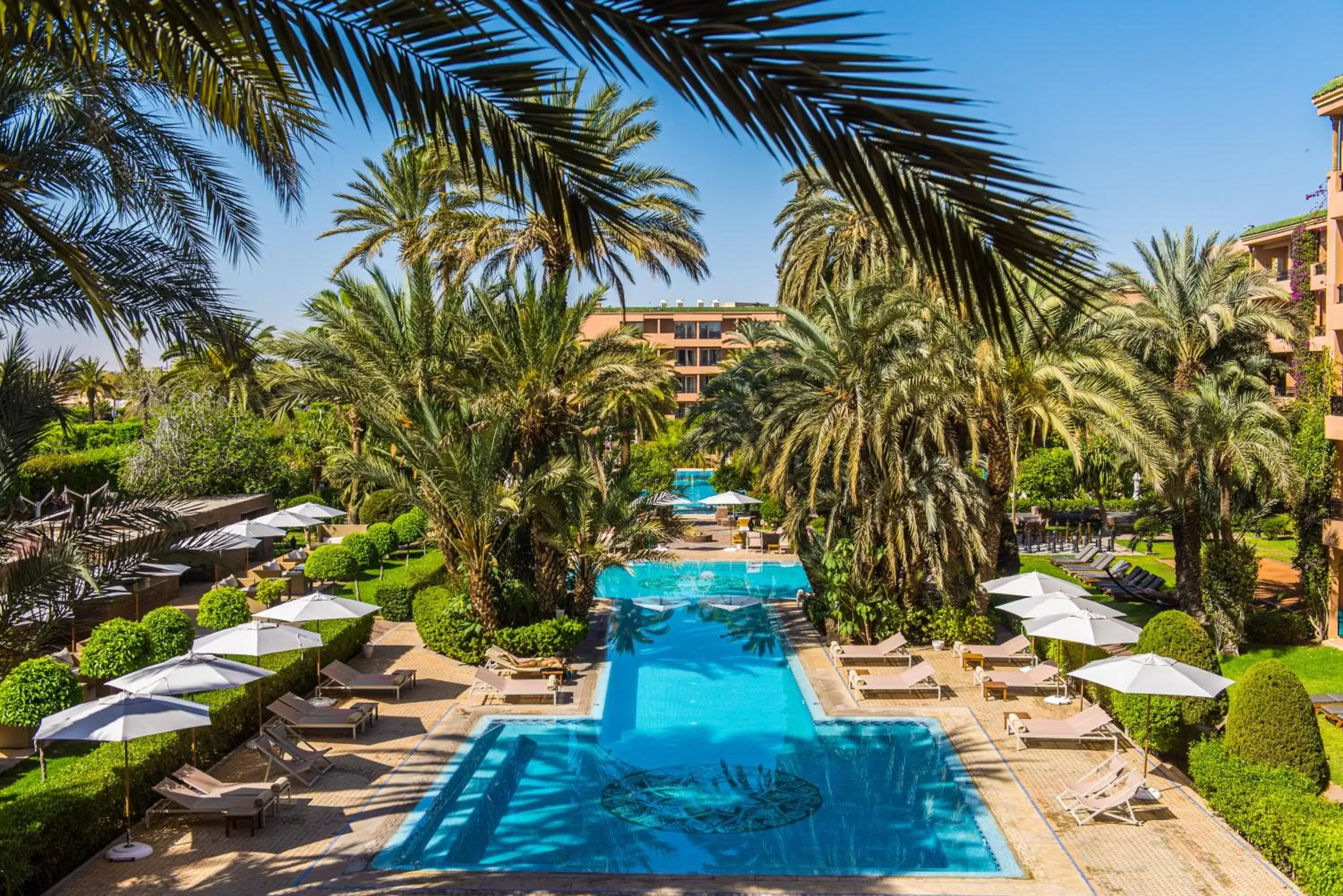 Garden, Swimming Pool in Sofitel Marrakech Lounge and Spa