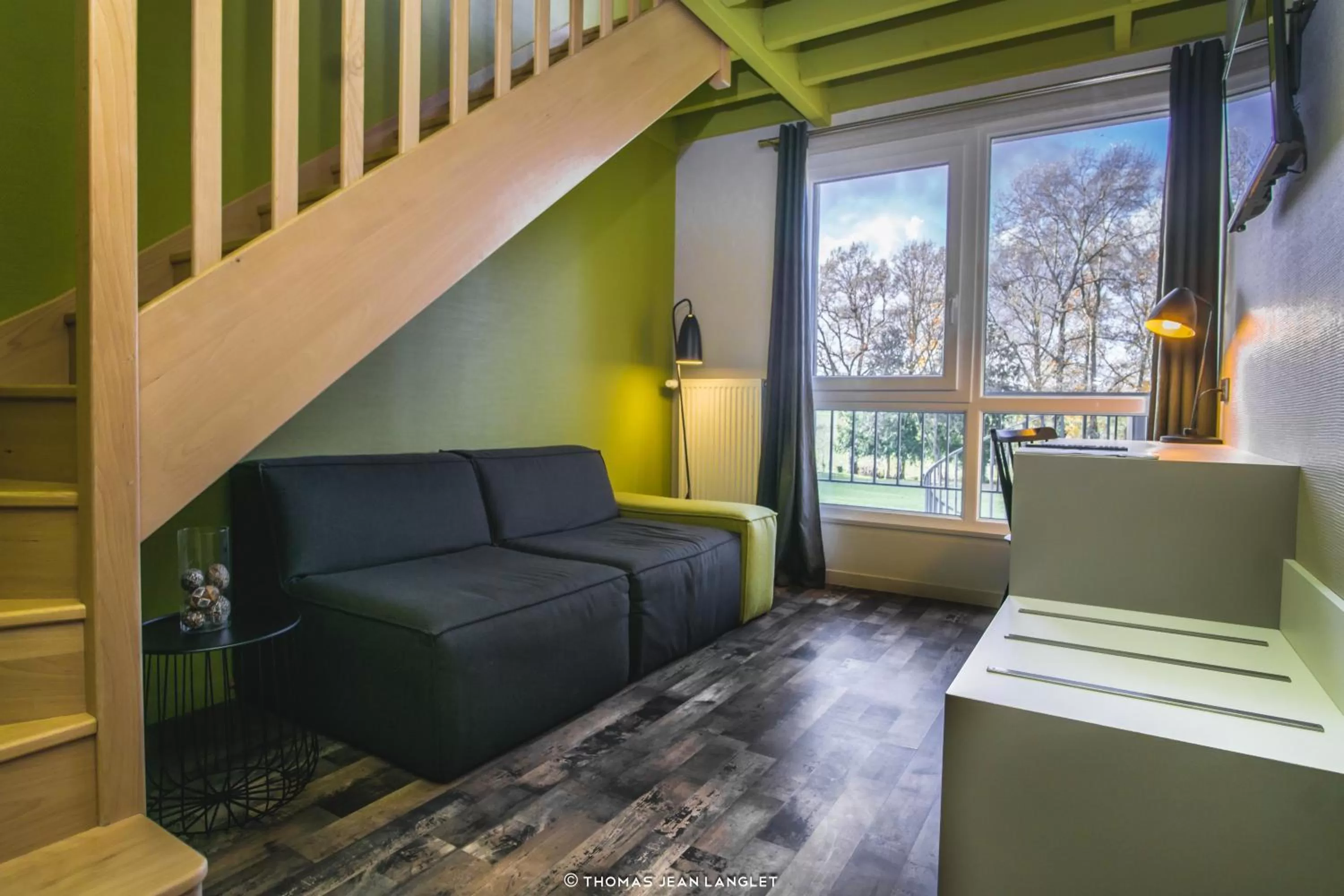 Living room in Hôtel le Corbusson