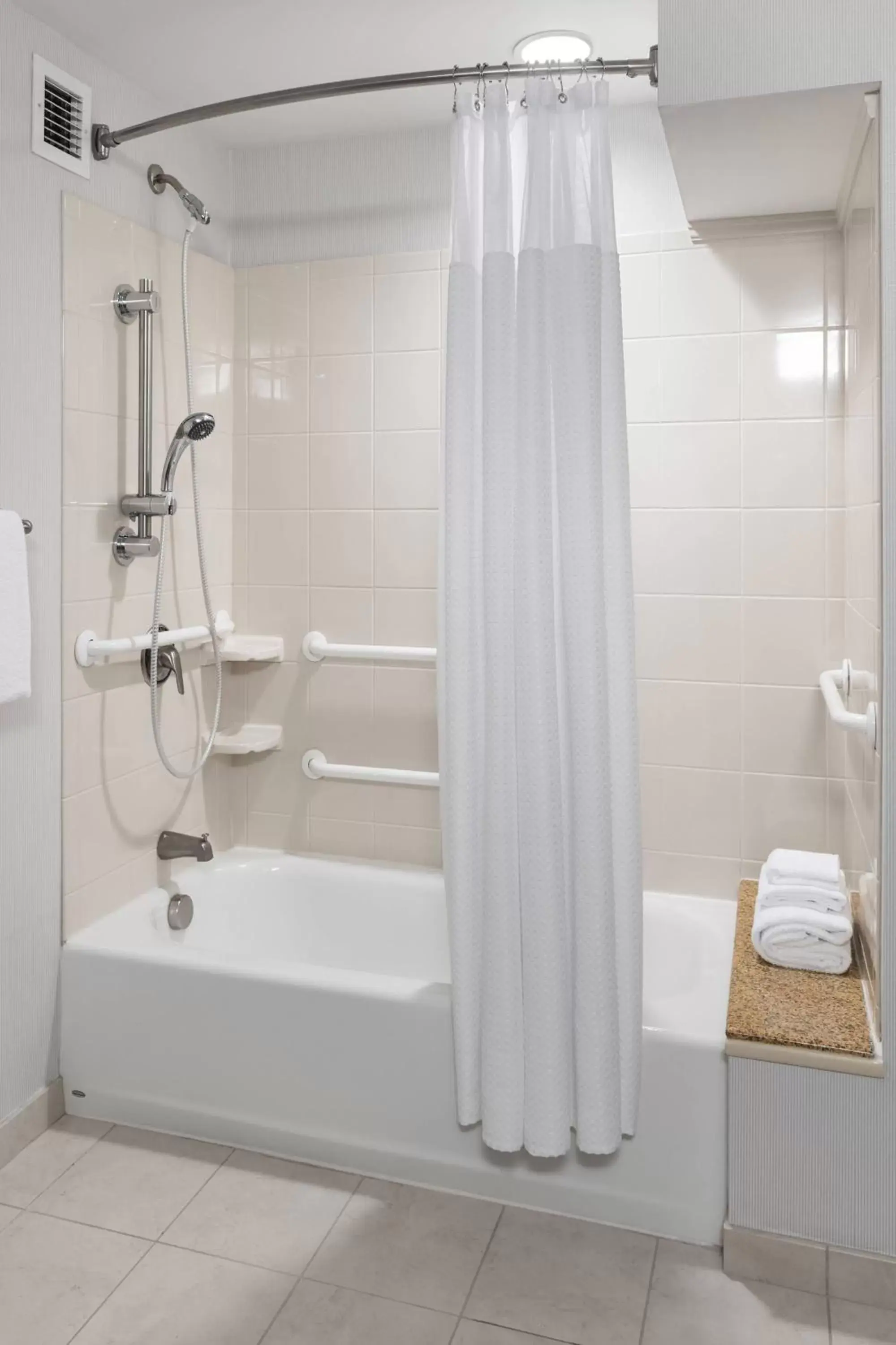 Bathroom in Courtyard by Marriott Portland Airport