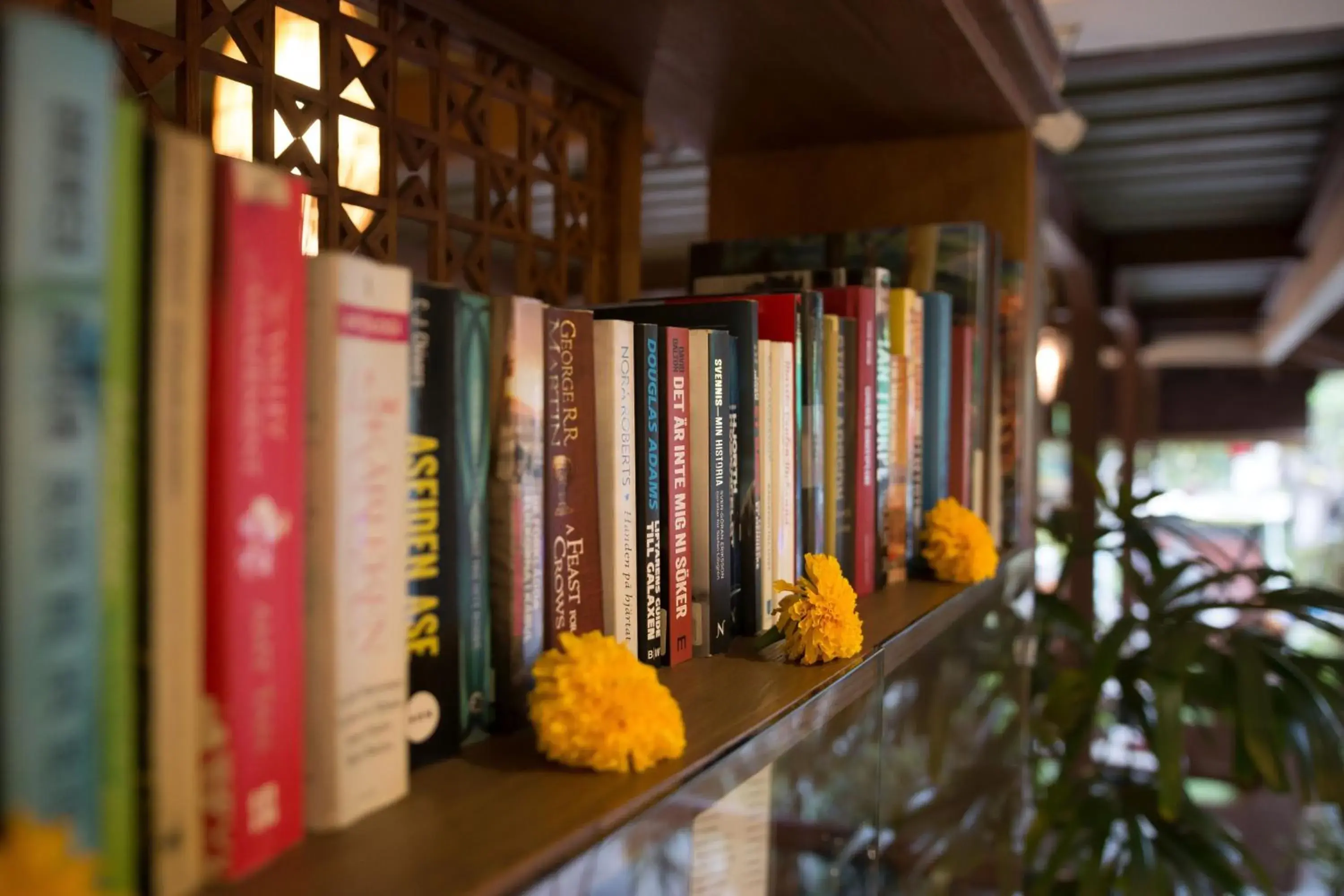 Library in Anumana Ubud Hotel