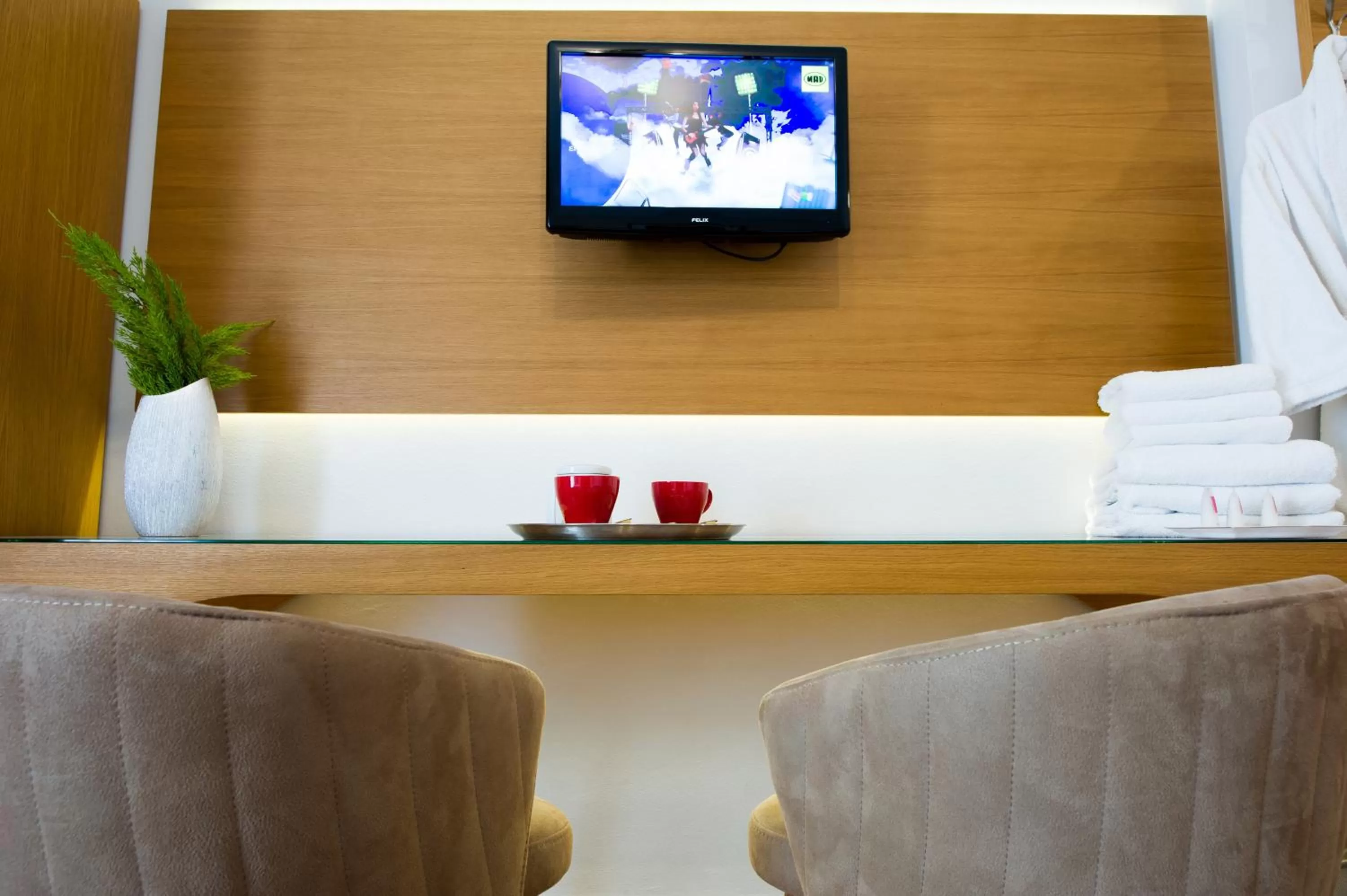 Seating area in Olympion