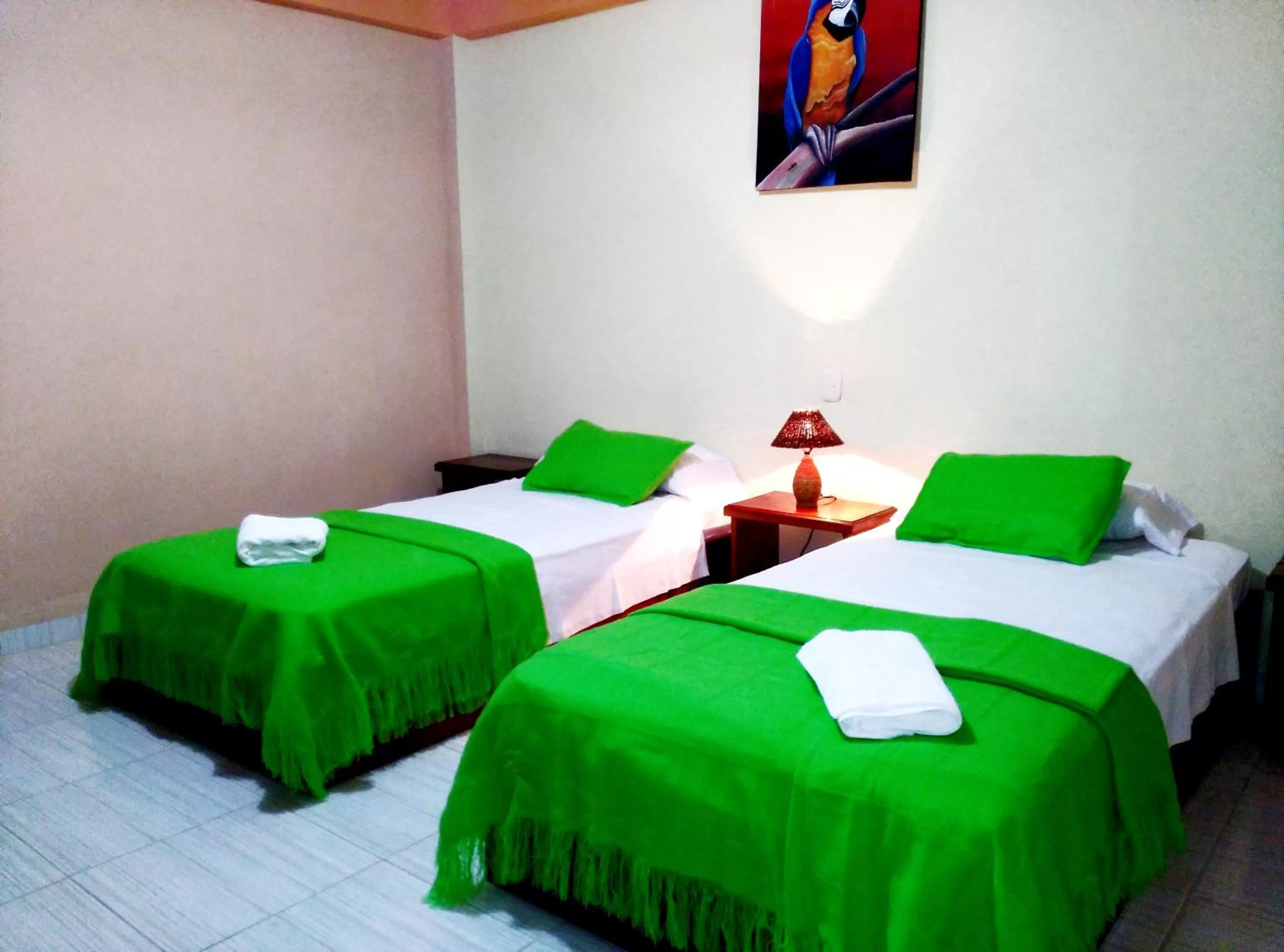 Photo of the whole room, Bed in Cabañas Yakuruna