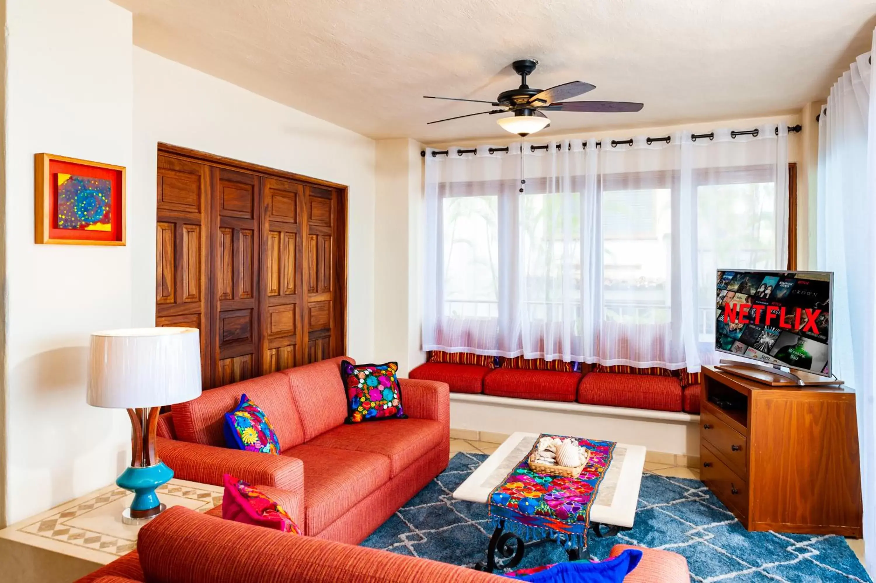 TV and multimedia, Seating Area in Casa Natalia, Playa Esmeralda