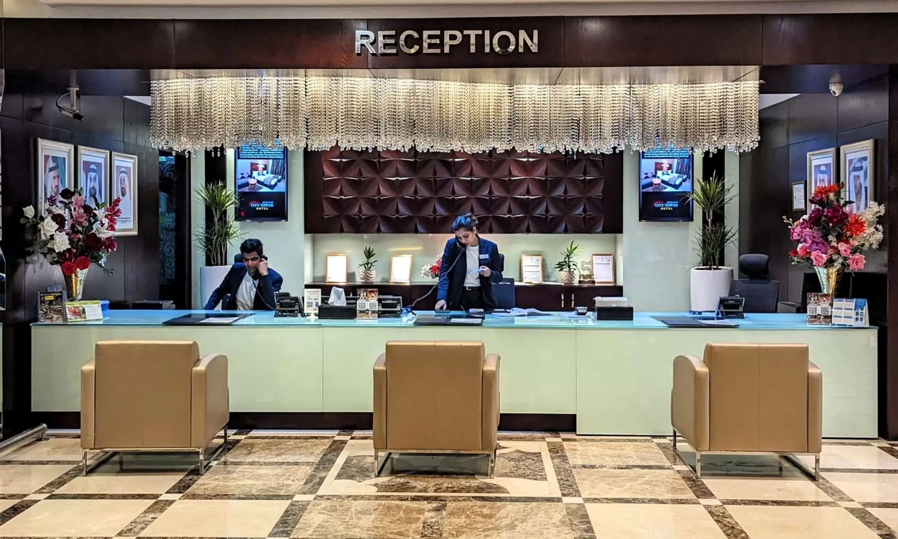 Lobby or reception in City Tower Hotel