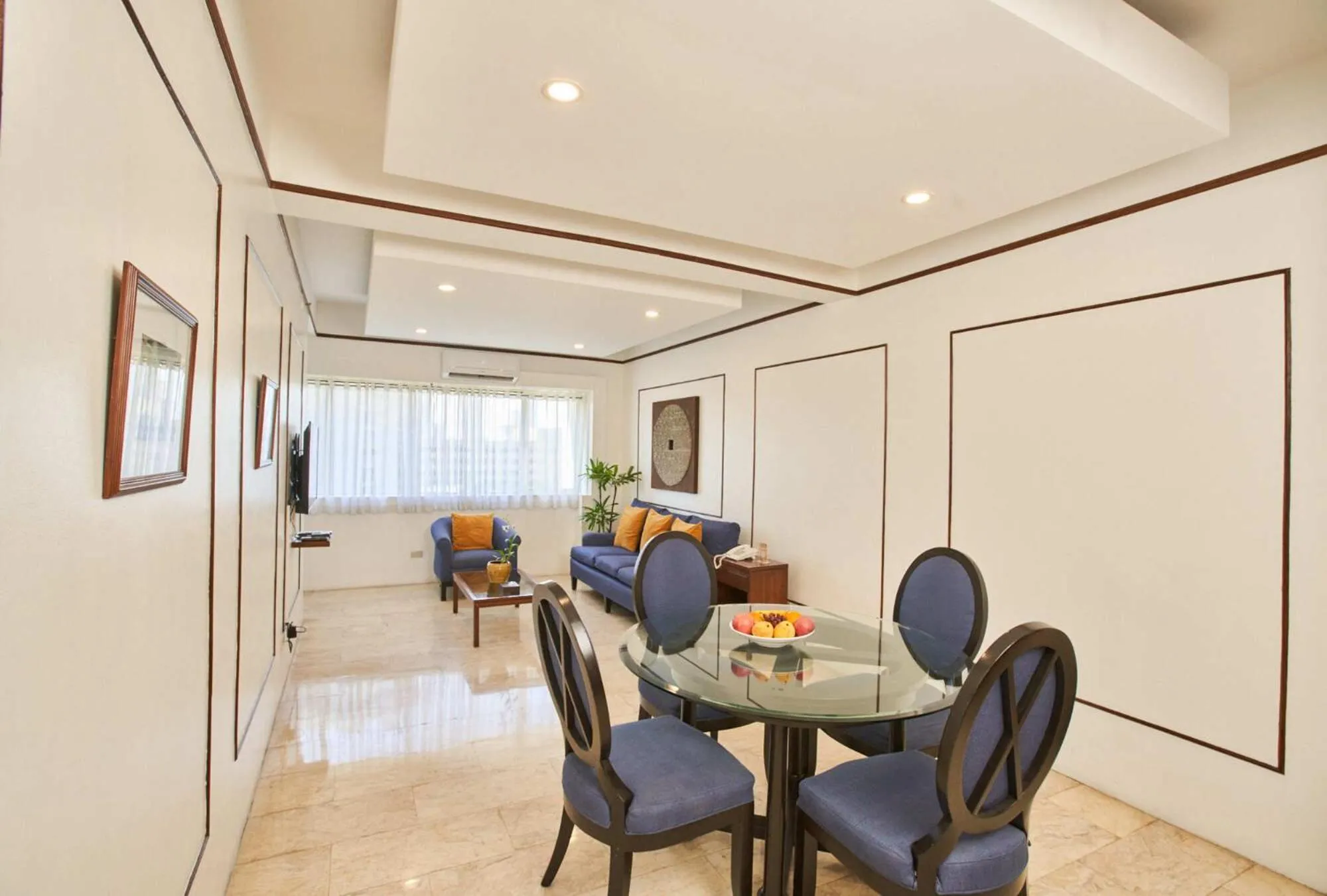 Seating area in Orchid Garden Suites