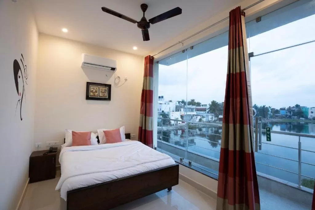 Balcony/Terrace, Bed in Thiru Pavilion Retreat