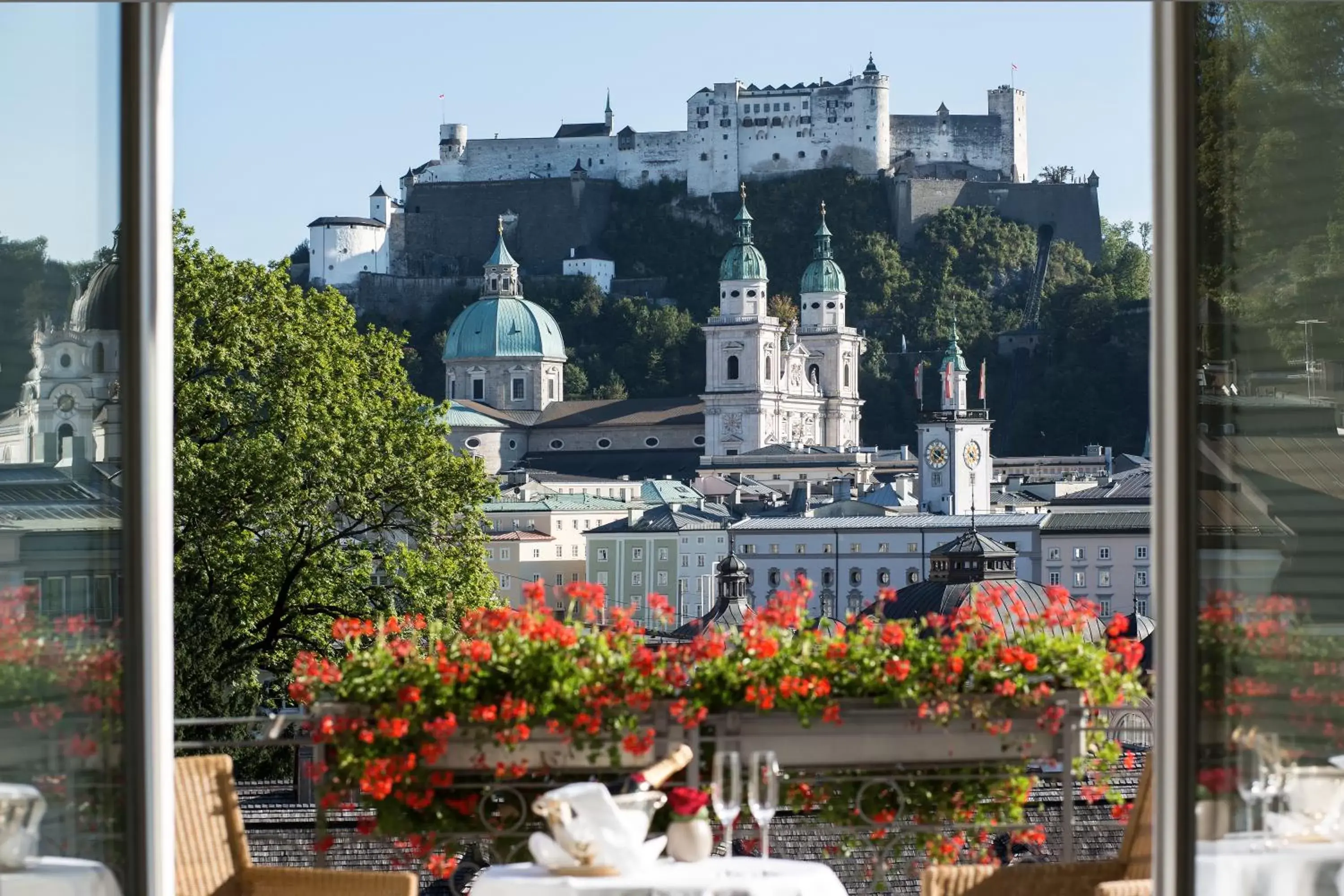 Balcony/Terrace in Hotel Bristol Salzburg